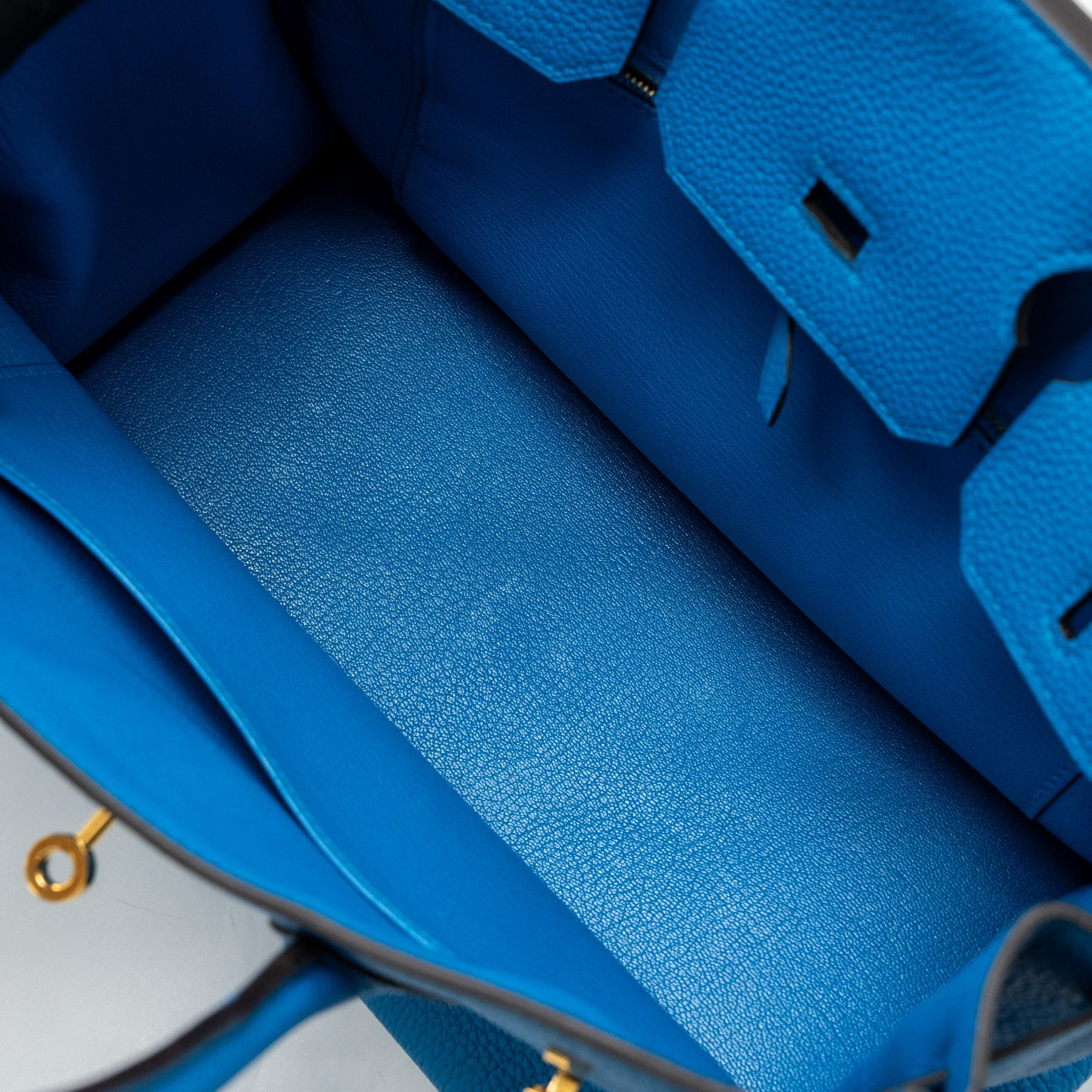 HERMES BIRKIN 30 TOGO BLUE ZANZIBAR GHW