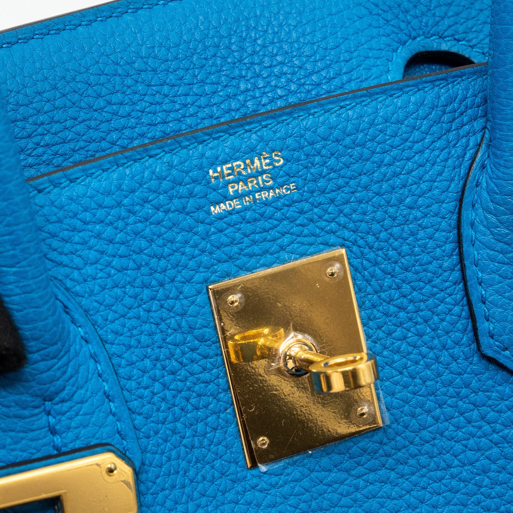 HERMES BIRKIN 30 TOGO BLUE ZANZIBAR GHW