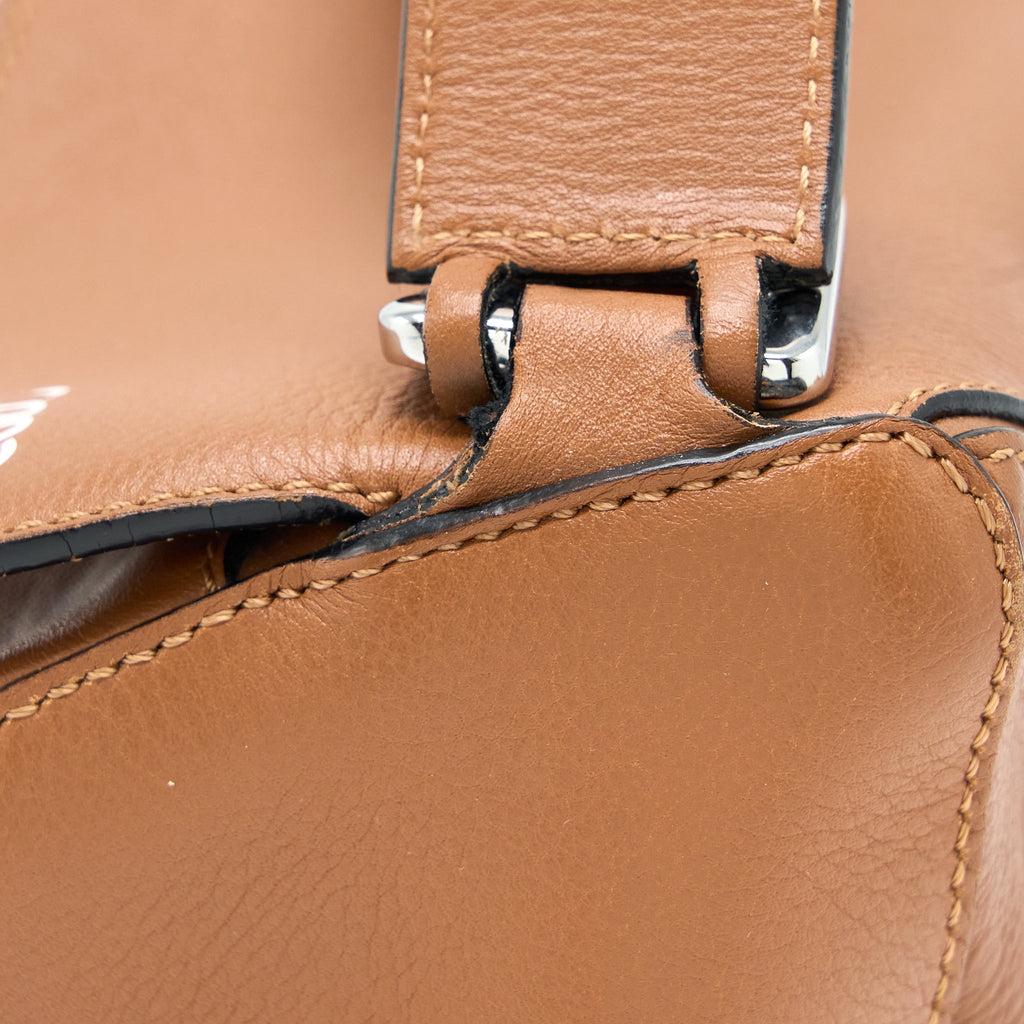 LOEWE SMALL PUZZLE BAG CALFSKIN CARAMEL SHW