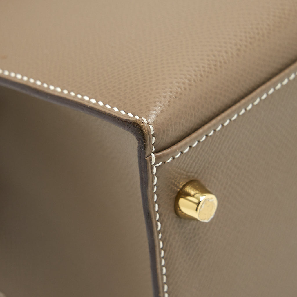 HERMES KELLY 32 SELLIER EPSOM ETOUPE GHW