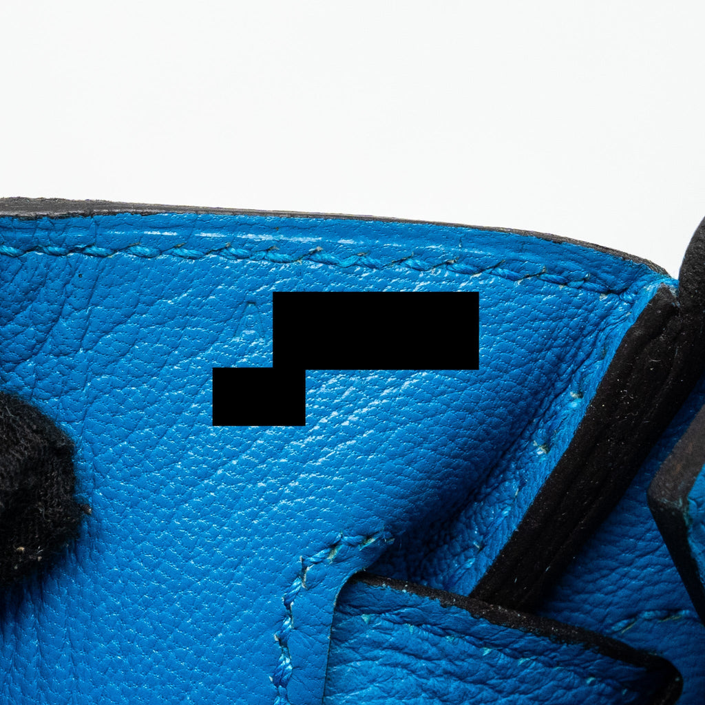 HERMES BIRKIN 30 TOGO BLUE ZANZIBAR GHW