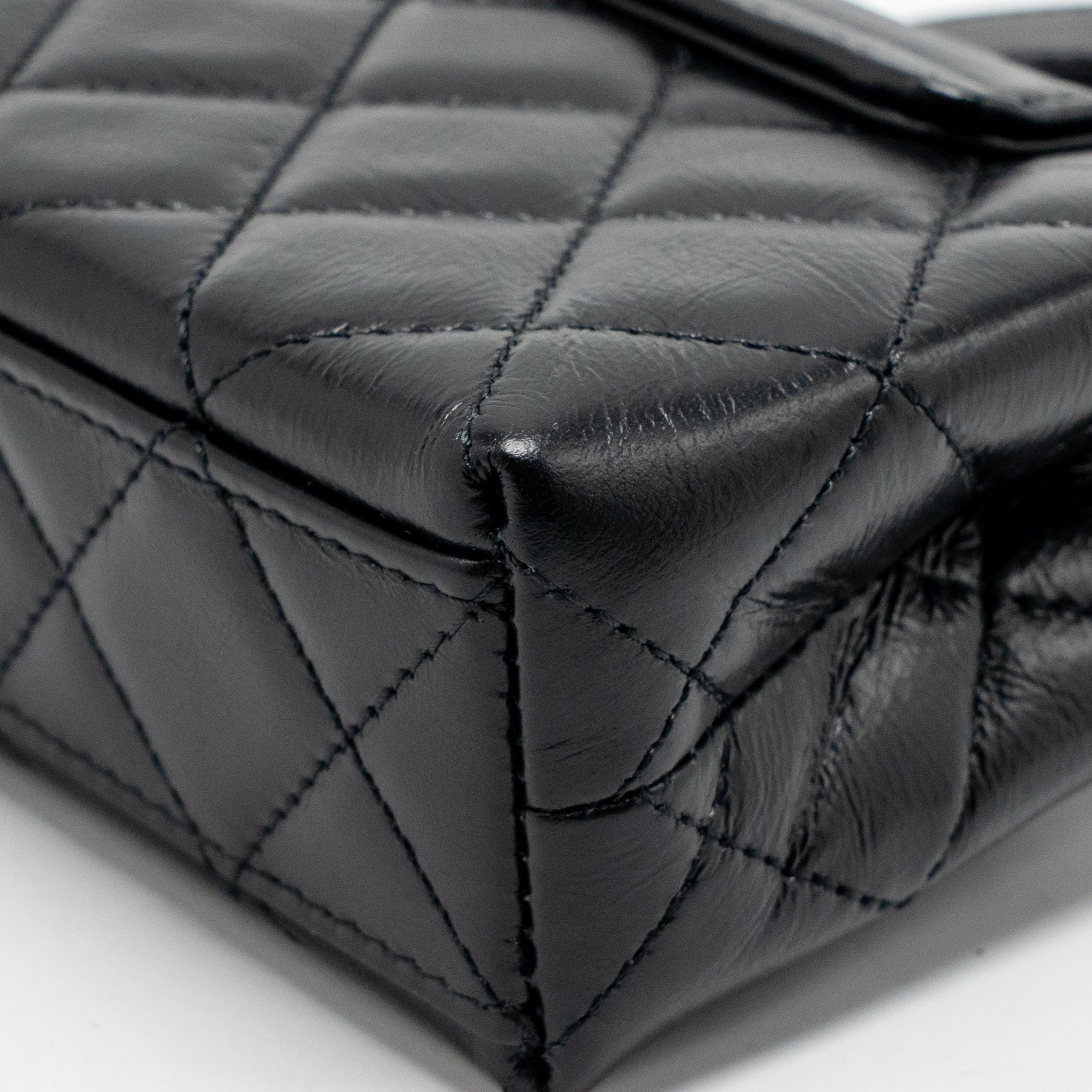 CHANEL 24P MINI NANO KELLY SHOPPER CALFSKIN BLACK GHW (MICROCHIP)