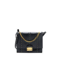 VALENTINO ROCKSTUD FLAP BAG LAMBSKIN BLACK GHW