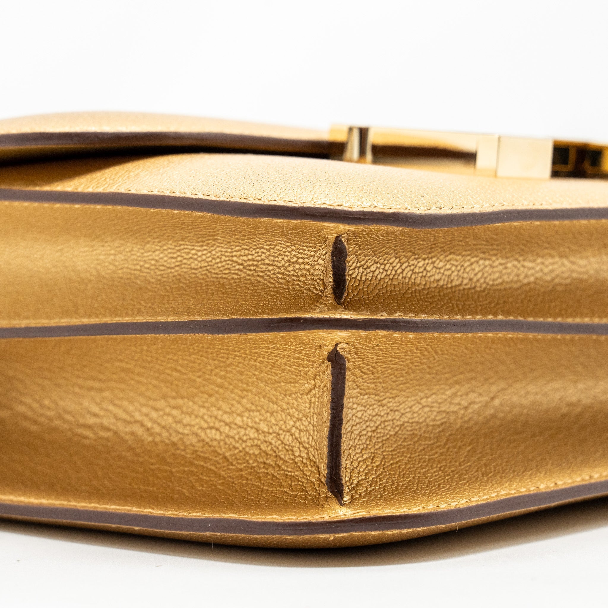 HERMES MINI CONSTANCE CHÈVRE CHAMKILIGHT Y9 DORE LGHW