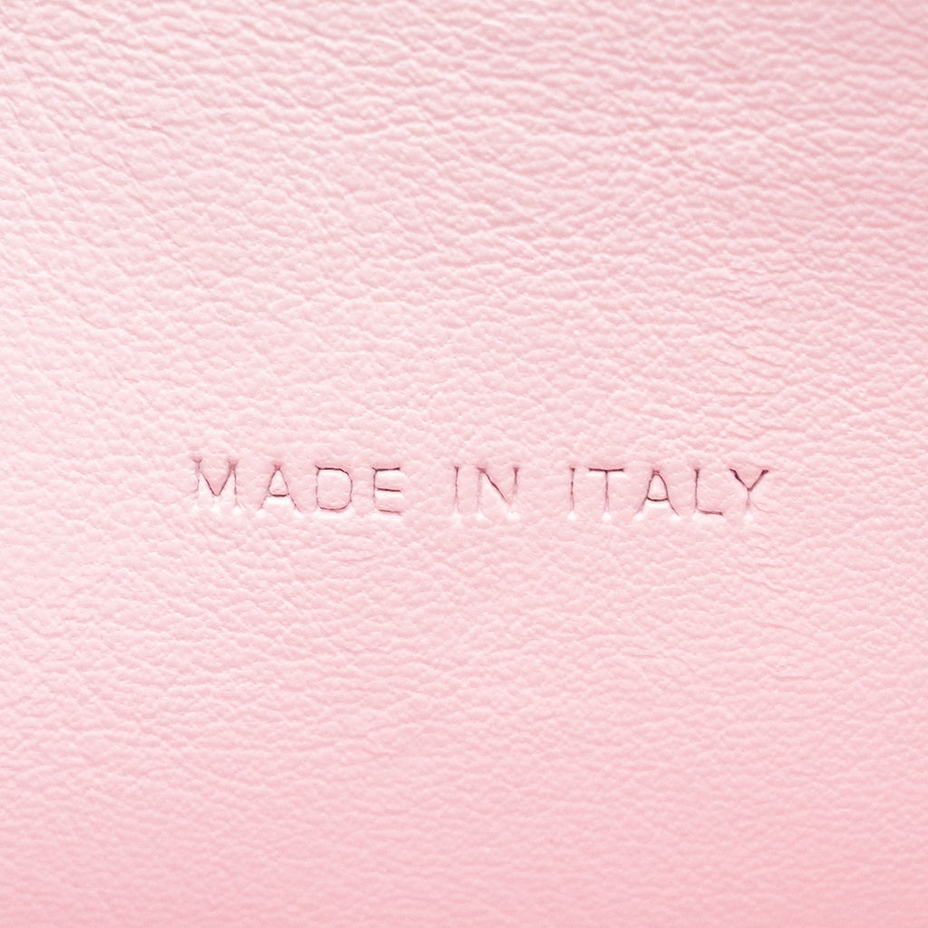 DIOR MEDIUM BE DIOR FLAP BAG CALFSKIN/METALLIC PATENT PINK SHW