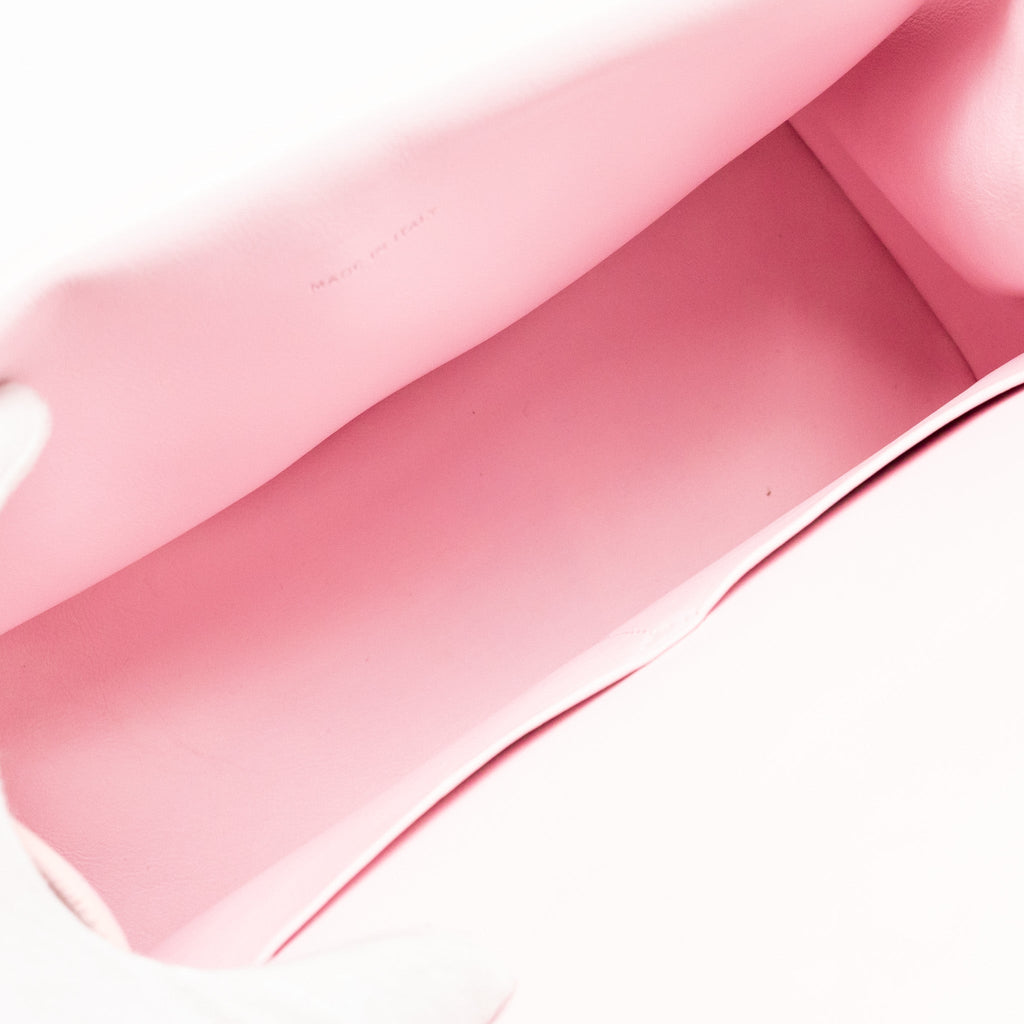 DIOR MEDIUM BE DIOR FLAP BAG CALFSKIN/METALLIC PATENT PINK SHW