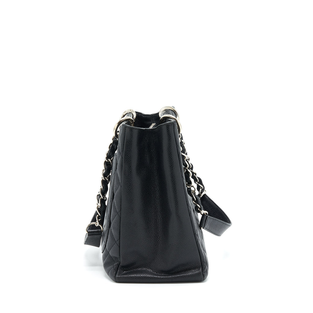 CHANEL GRAND SHOPPING TOTE/ GST CAVIAR BLACK SHW