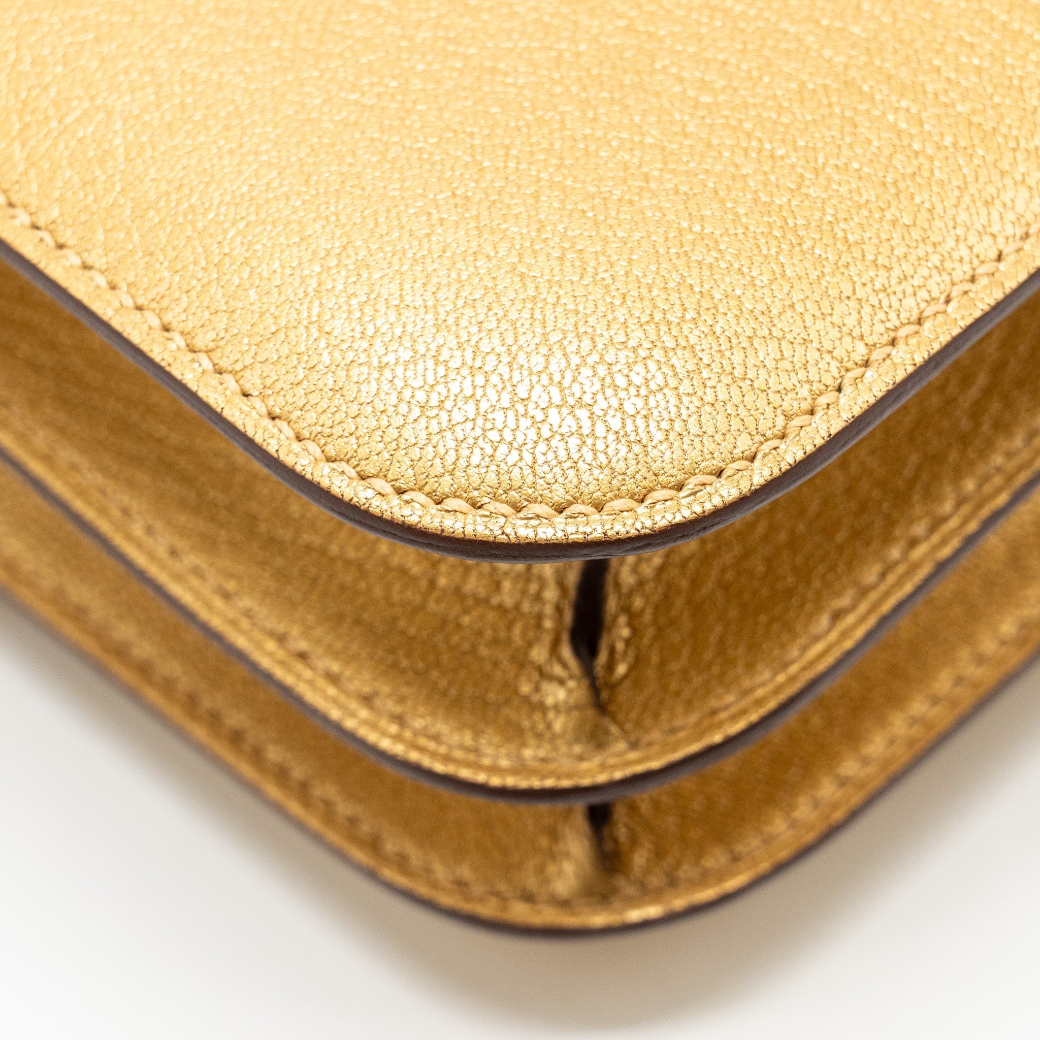 HERMES MINI CONSTANCE CHÈVRE CHAMKILIGHT Y9 DORE LGHW