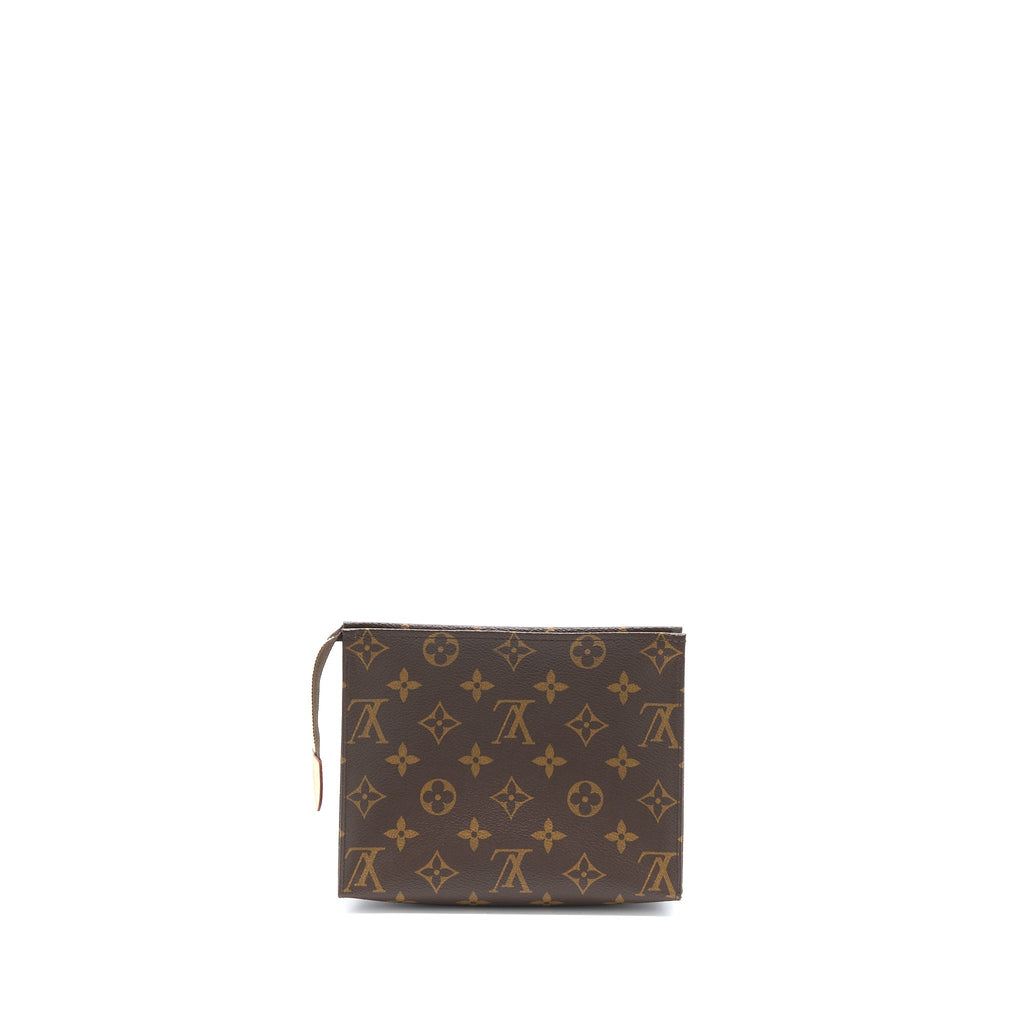 LOUIS VUITTON TOILETRY POCHETTE 19 MONOGRAM CANVAS GHW