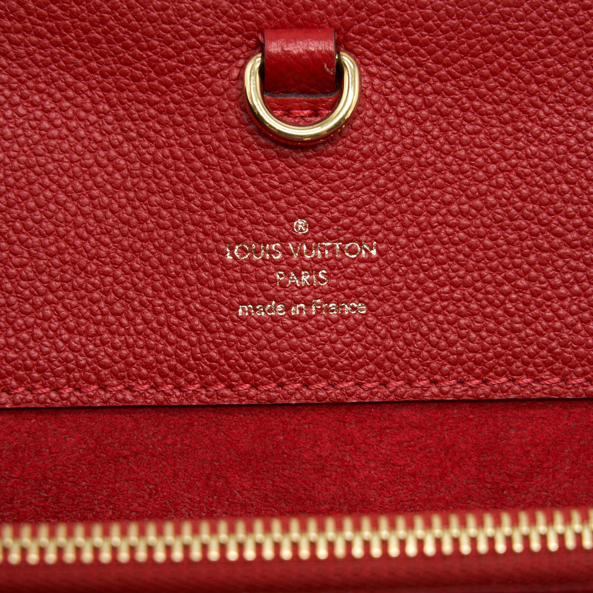 LOUIS VUITTON VENUS BAG LEATHER/MONOGRAM CANVAS RED YEAR 2016