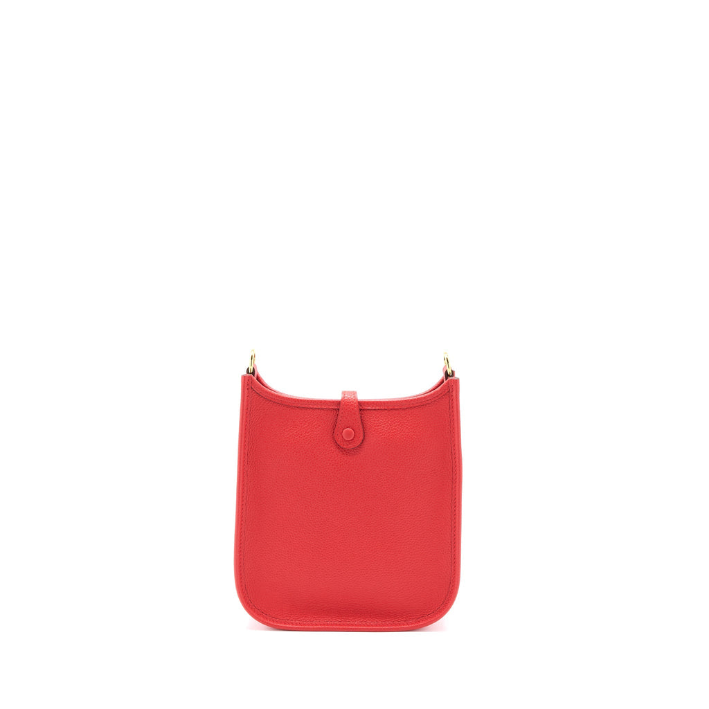 HERMES MINI EVELYNE TAURILLON MAURICE COEUR/COEU FRID GHW
