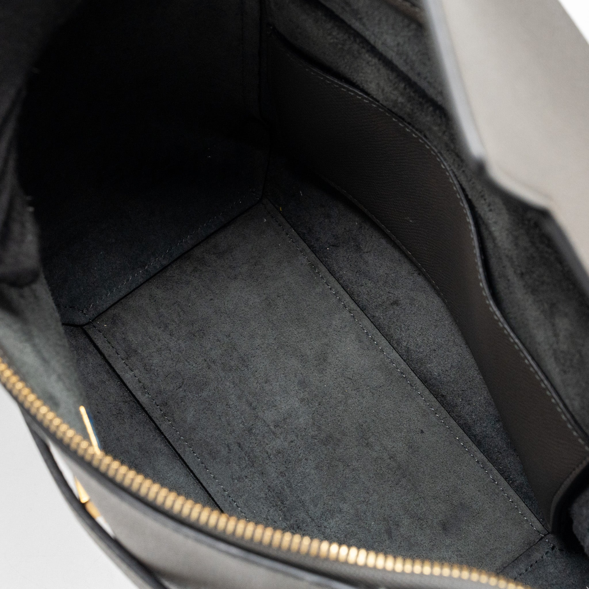 CELINE MICRO BELT BAG GRAINED CALFSKIN GREY GHW