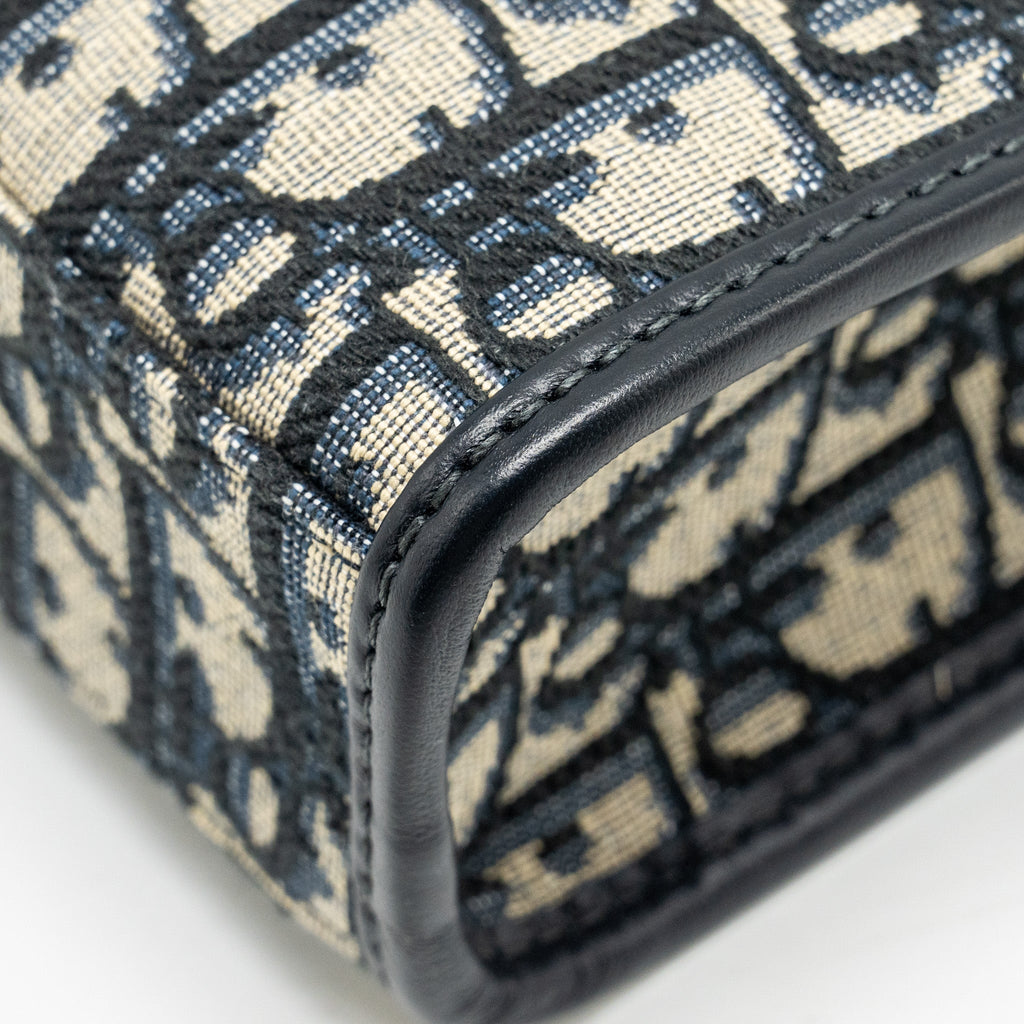 DIOR 30 MONTAIGNE DEA POUCH BLUE OBLIQUE JACQUARD GHW