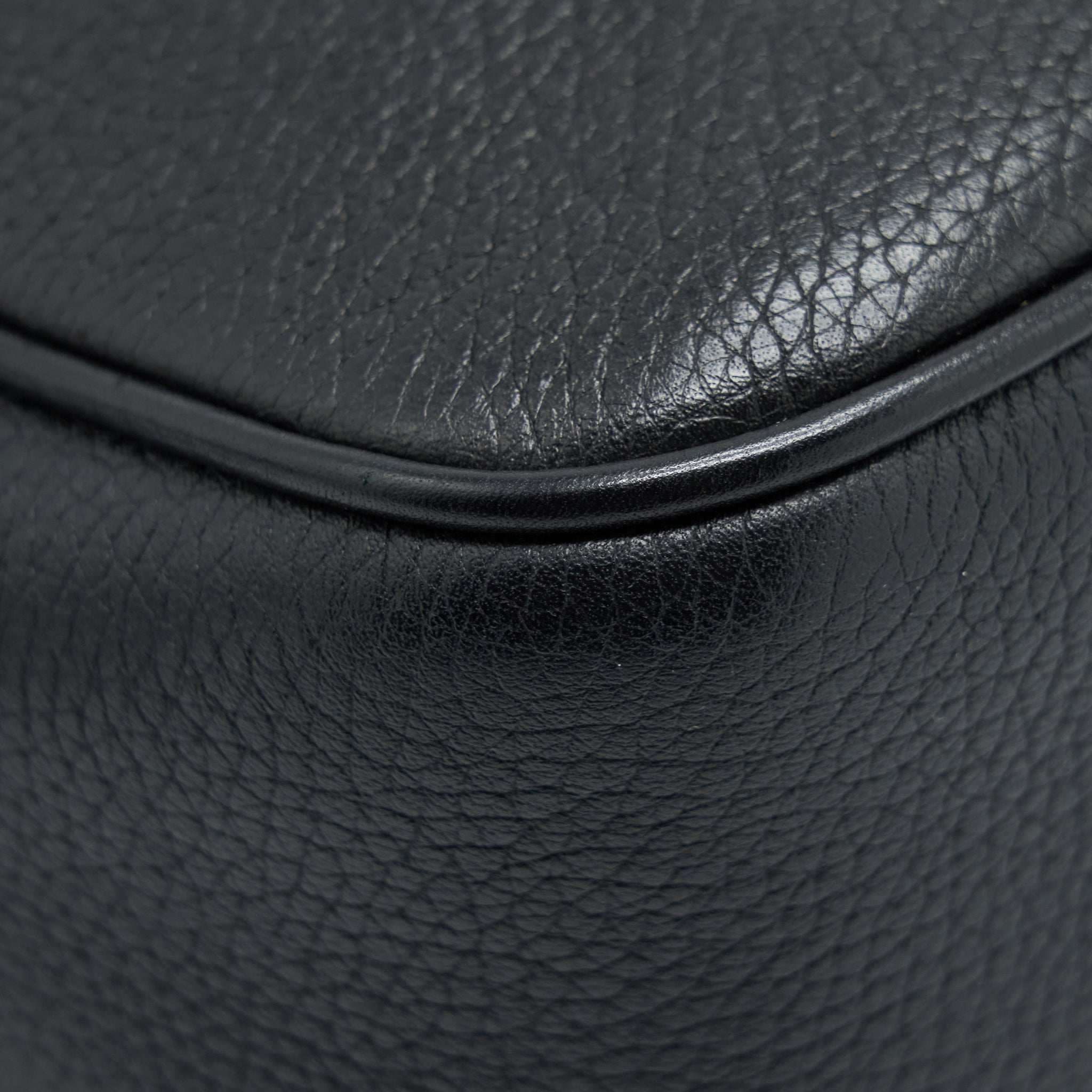 GUCCI DISCO CAMERA BAG CALFSKIN BLACK LGHW