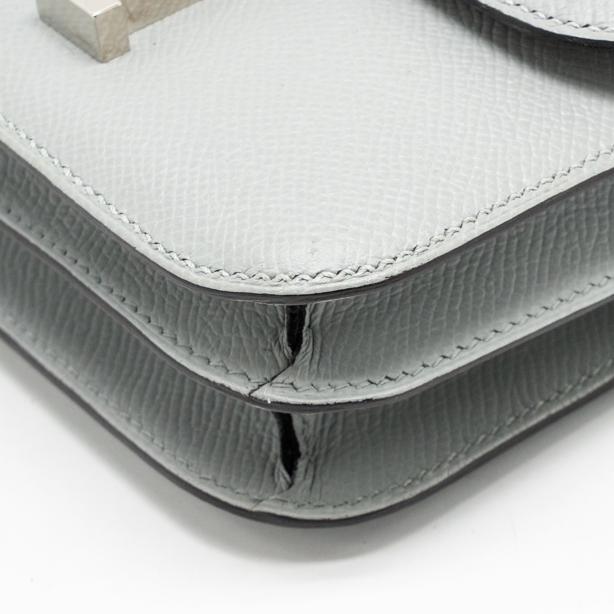 HERMES MINI CONSTANCE EPSOM 8U BLEU GLACIER SHW