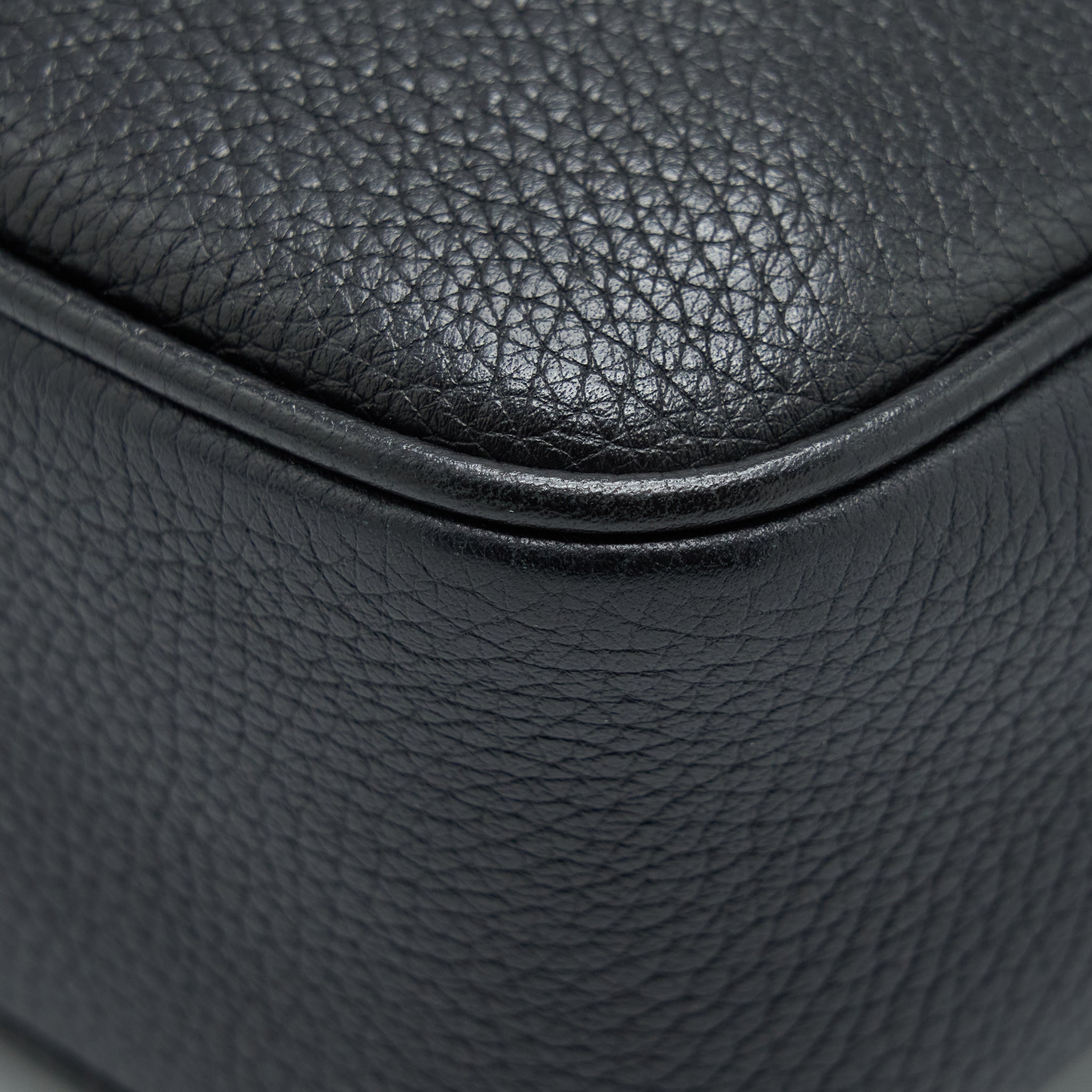 GUCCI DISCO CAMERA BAG CALFSKIN BLACK LGHW