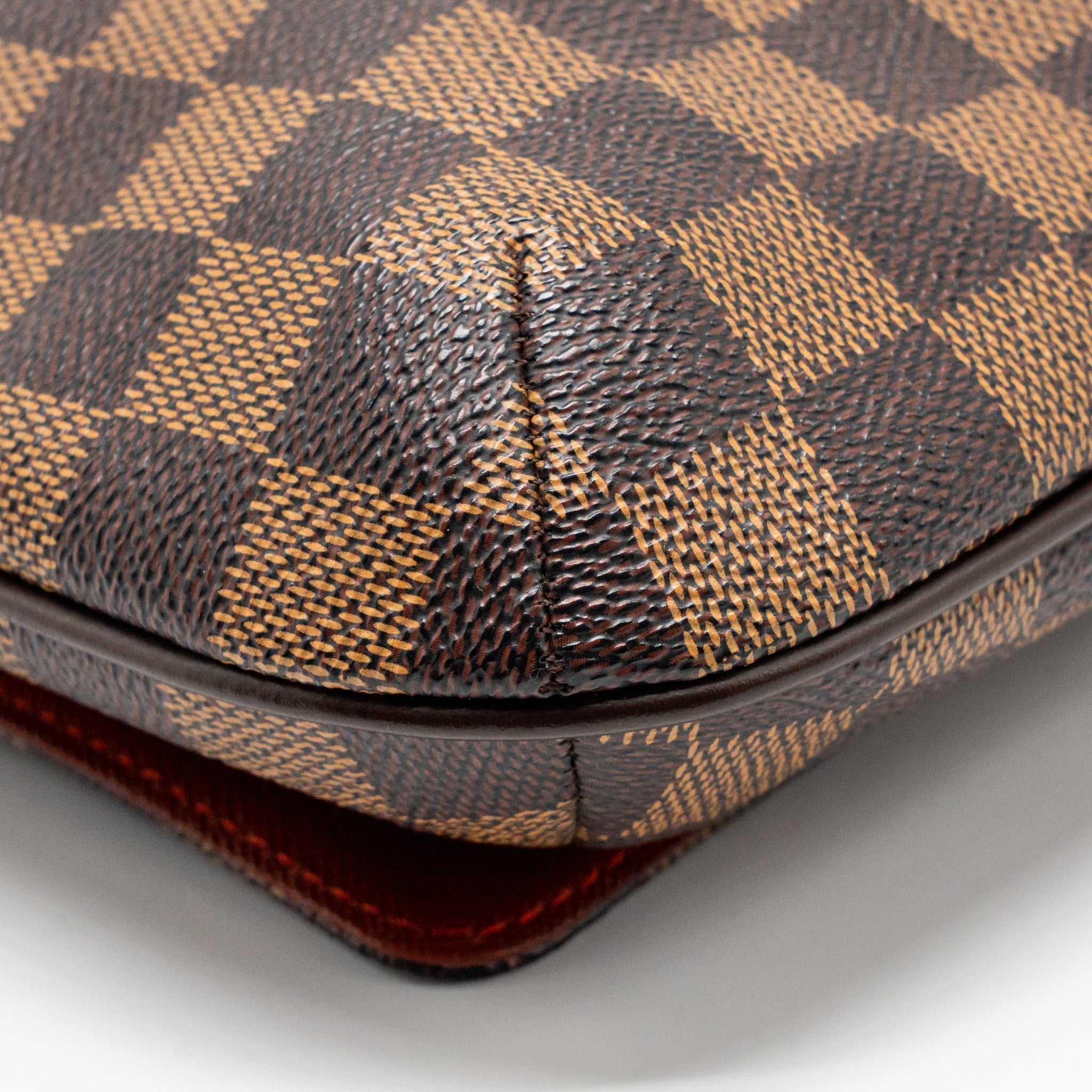 LOUIS VUITTON VINTAGE MUSETTE TANGO DAMIER EBENE CANVAS GHW