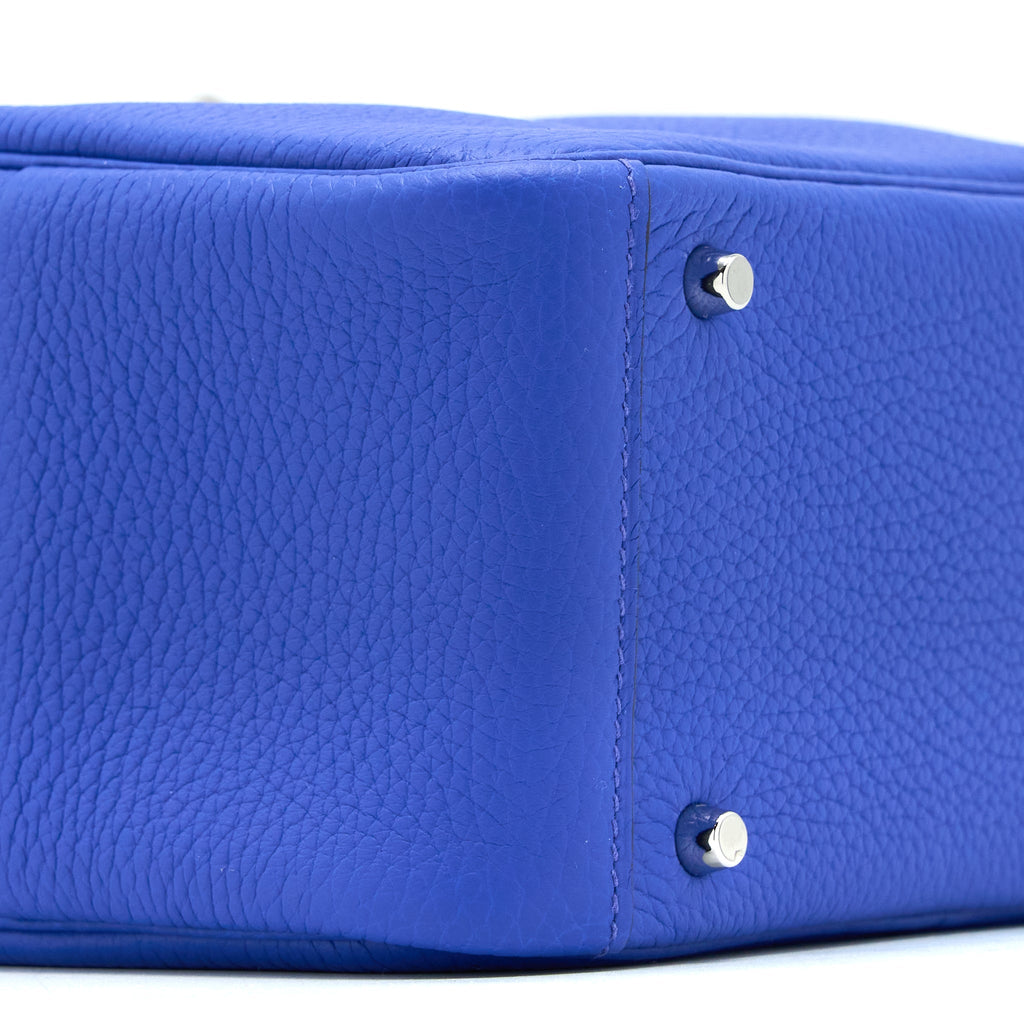 HERMES MINI LINDY CLEMENCE BLUE ROYAL SHW