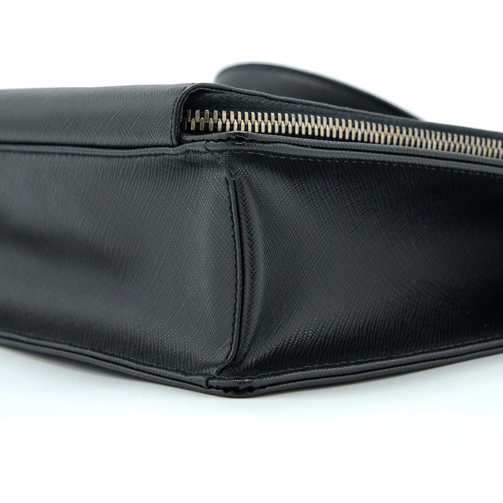 PRADA SAFFIANO BRIEFCASE BLACK SHW