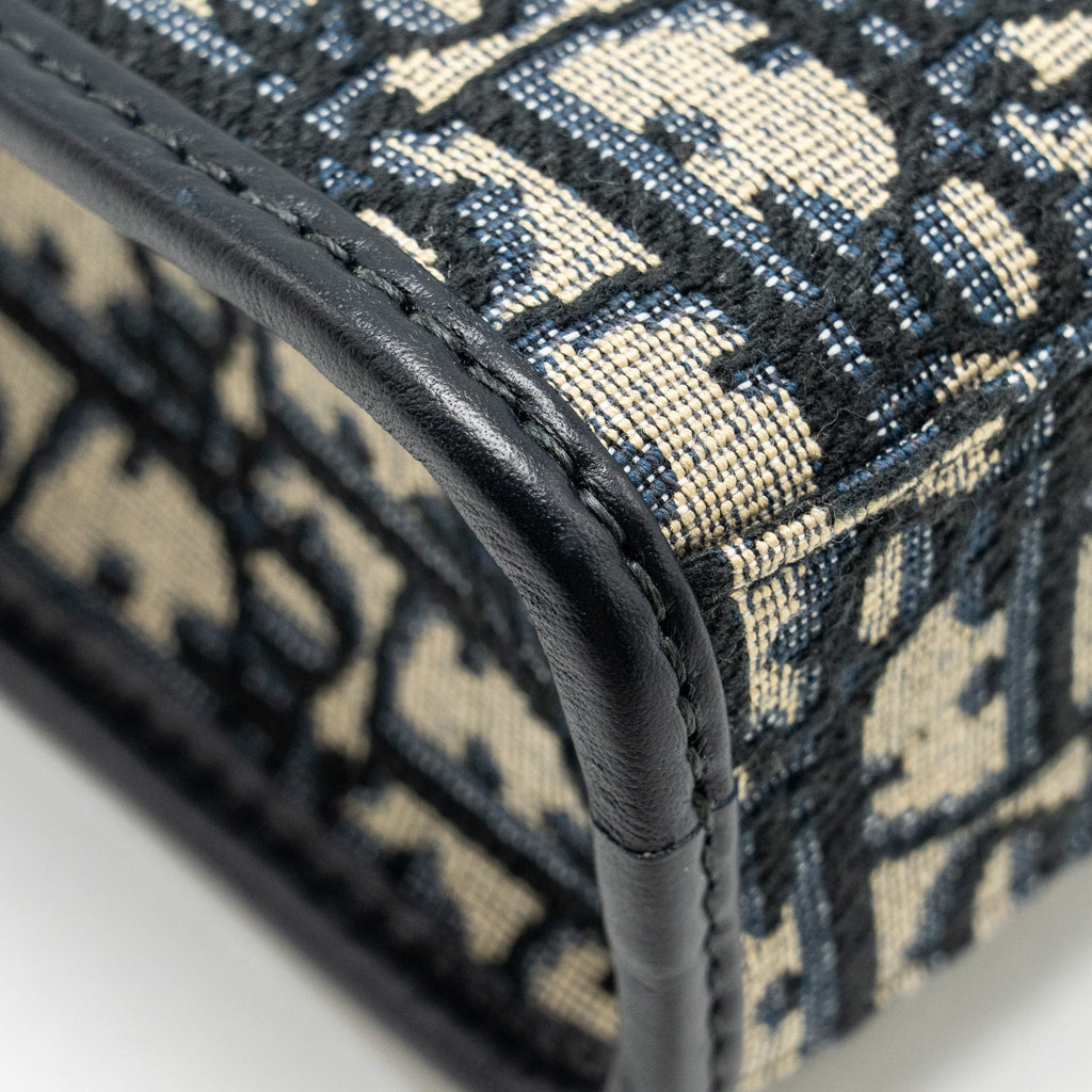 DIOR 30 MONTAIGNE DEA POUCH BLUE OBLIQUE JACQUARD GHW
