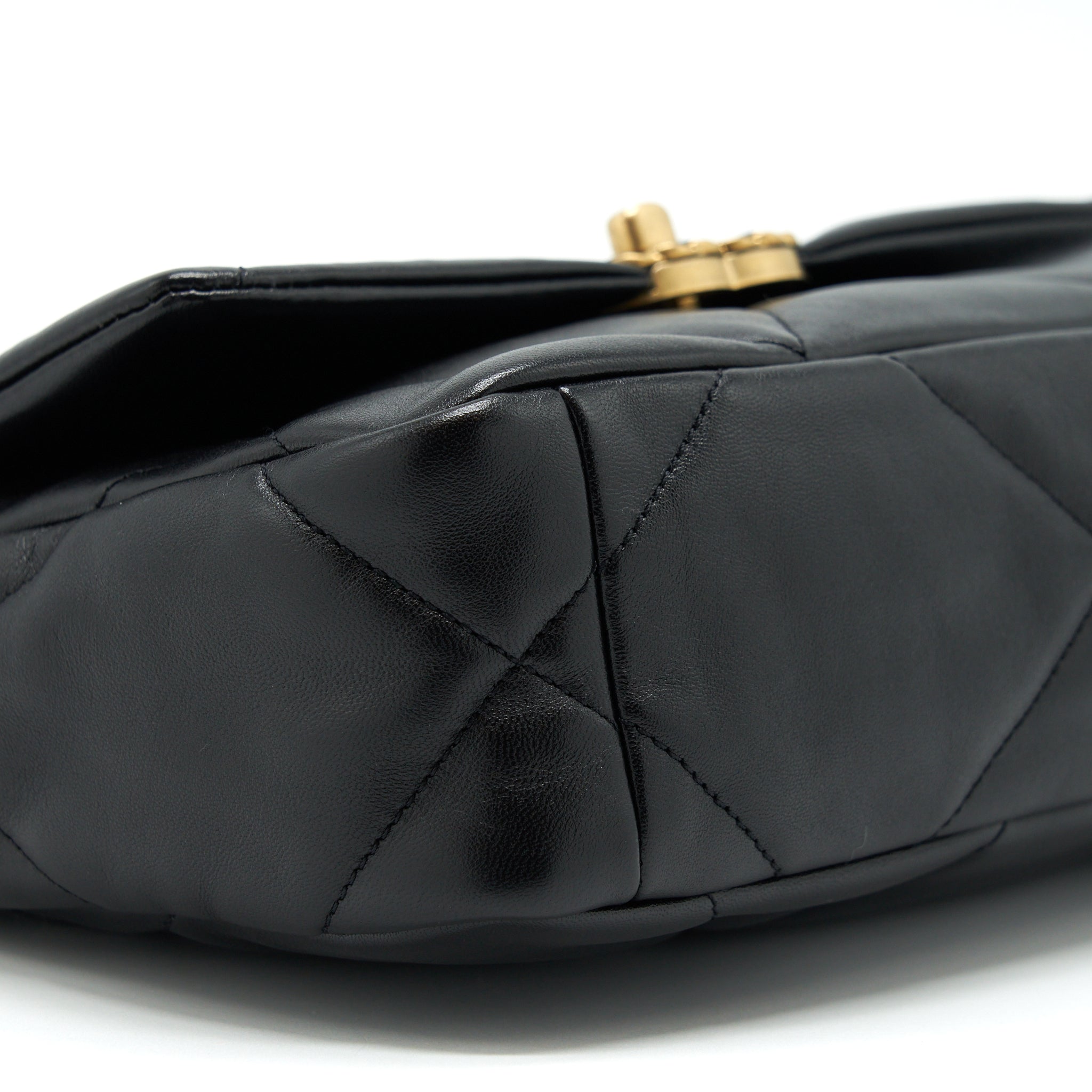CHANEL 19 SMALL BAG LAMBSKIN BLACK MULTICOLOUR HARDWARE