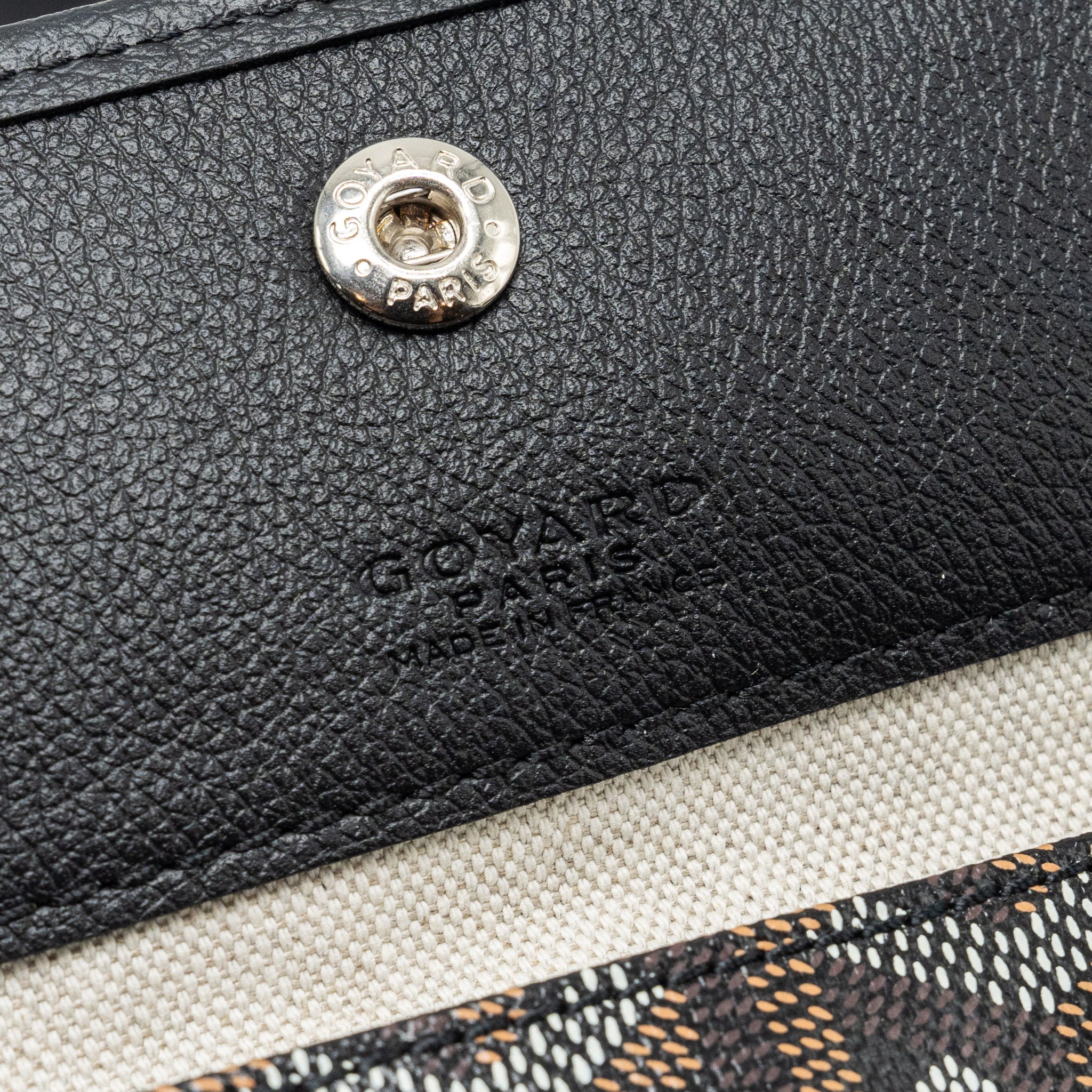 GOYARD BOHEME HOBO BAG GOYARDLINE CANVAS/CALFSKIN BLACK SHW