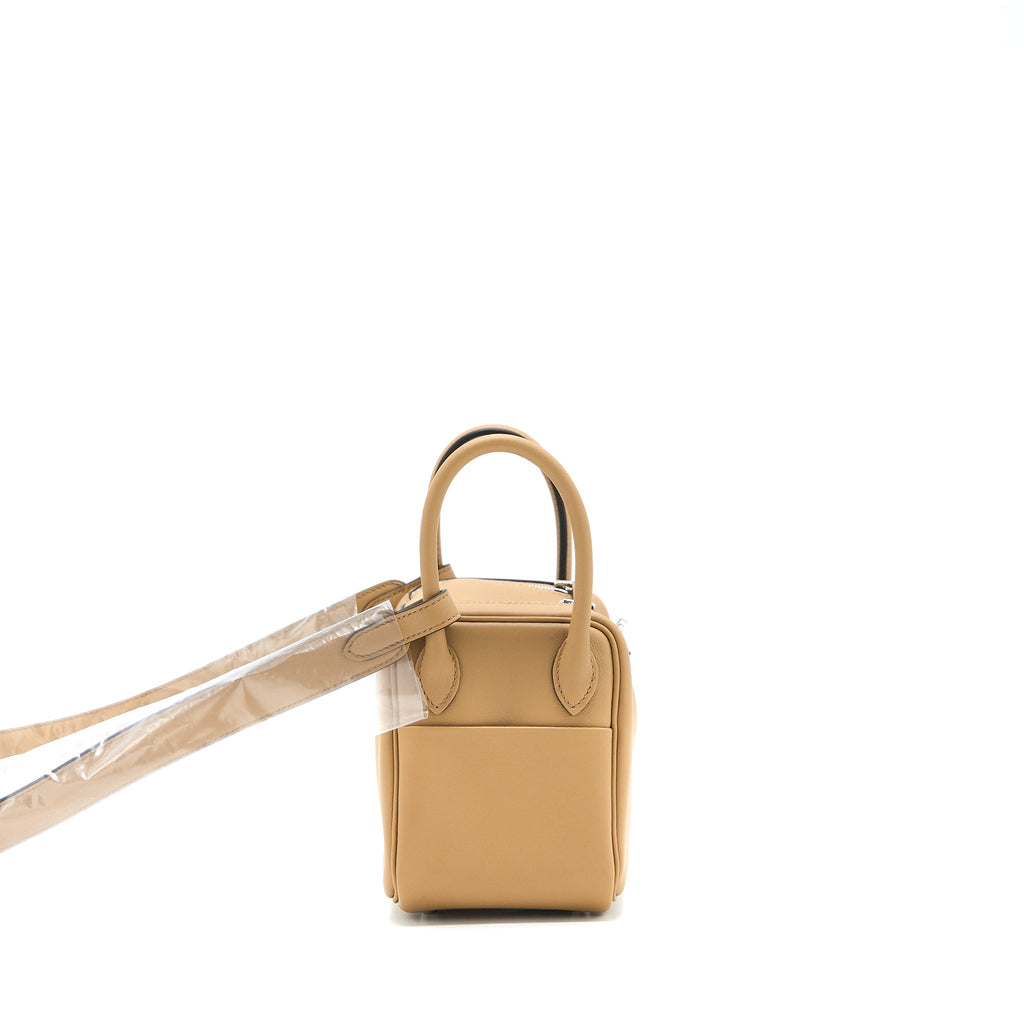 HERMES MINI LINDY SWIFT CHAI/MAUVE SYLVESTRE SHW