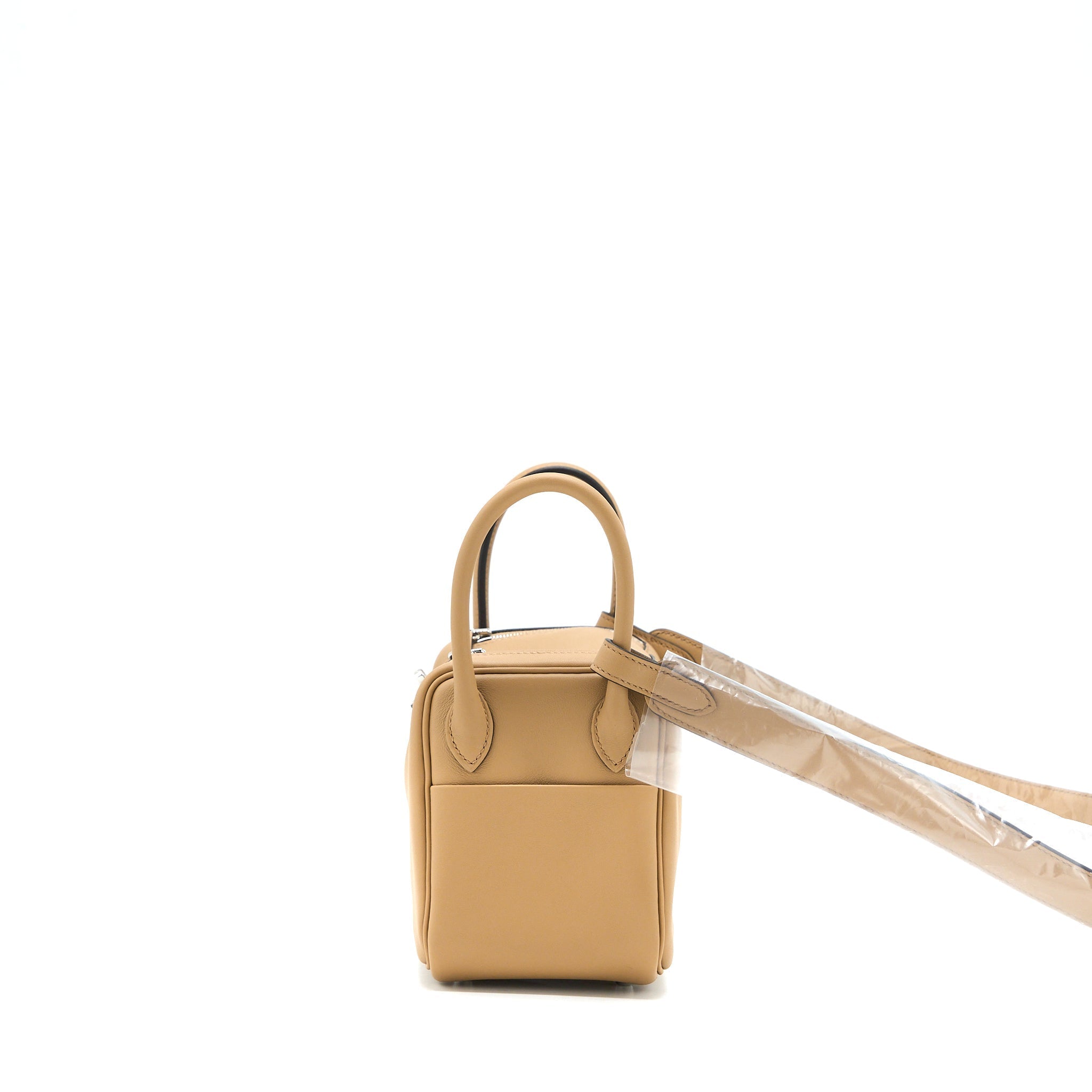 HERMES MINI LINDY SWIFT CHAI / MAUVE SYLVESTRE SHW