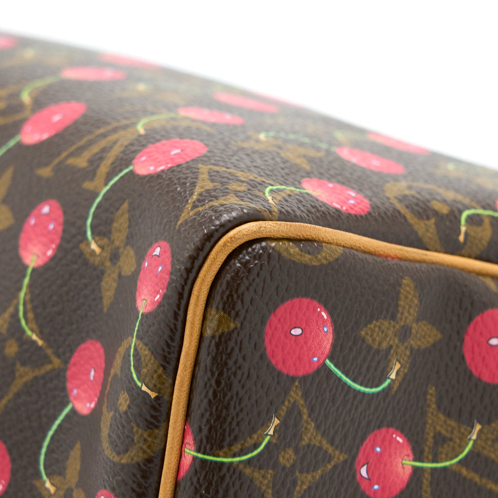 LOUIS VUITTON SPEEDY 25 CHERRY BLOSSOM MONOGRAM CANVAS GHW