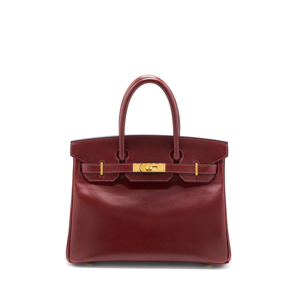 HERMES BIRKIN 30 BOX ROUGE H GHW