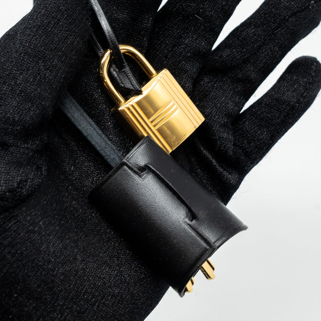 HERMES HERBAG ZIP 31 BAG CANVAS/ HUNTER LEATHER BLACK GHW