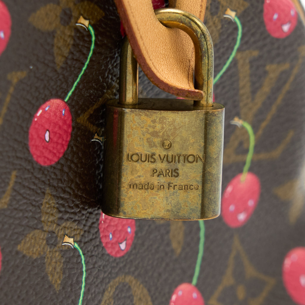 LOUIS VUITTON SPEEDY 25 CHERRY BLOSSOM MONOGRAM CANVAS GHW