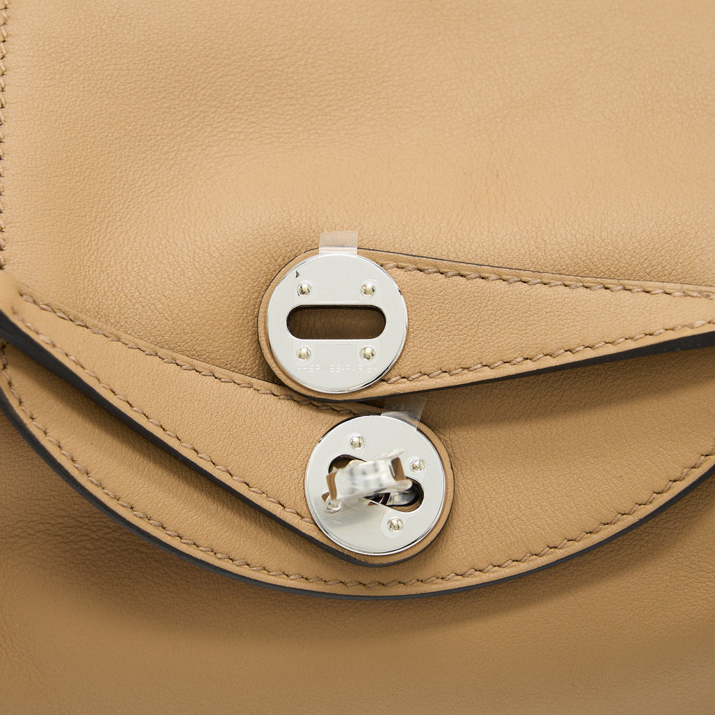 HERMES MINI LINDY SWIFT CHAI / MAUVE SYLVESTRE SHW