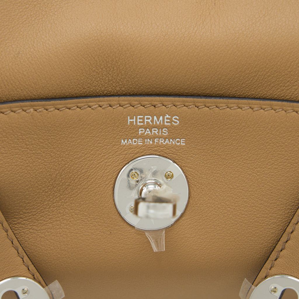 HERMES MINI LINDY SWIFT CHAI/MAUVE SYLVESTRE SHW