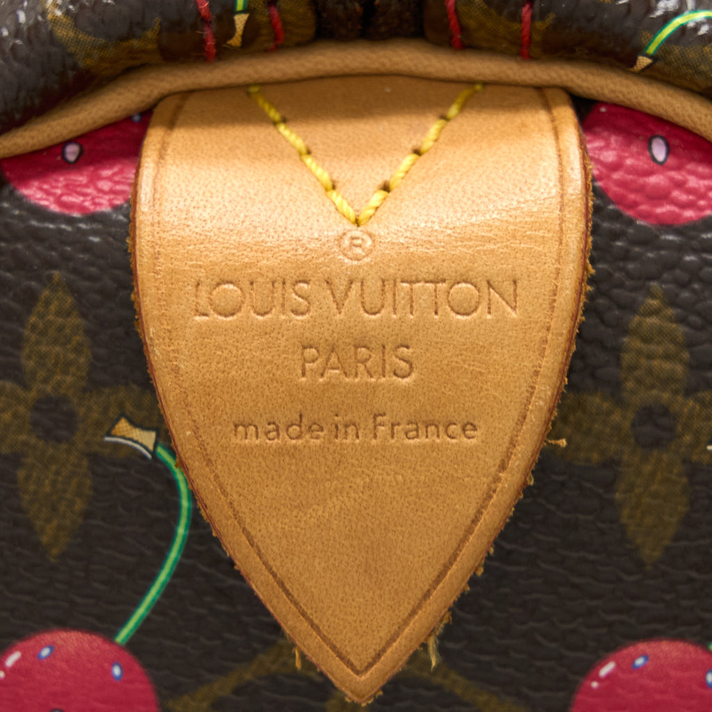 LOUIS VUITTON SPEEDY 25 CHERRY BLOSSOM MONOGRAM CANVAS GHW