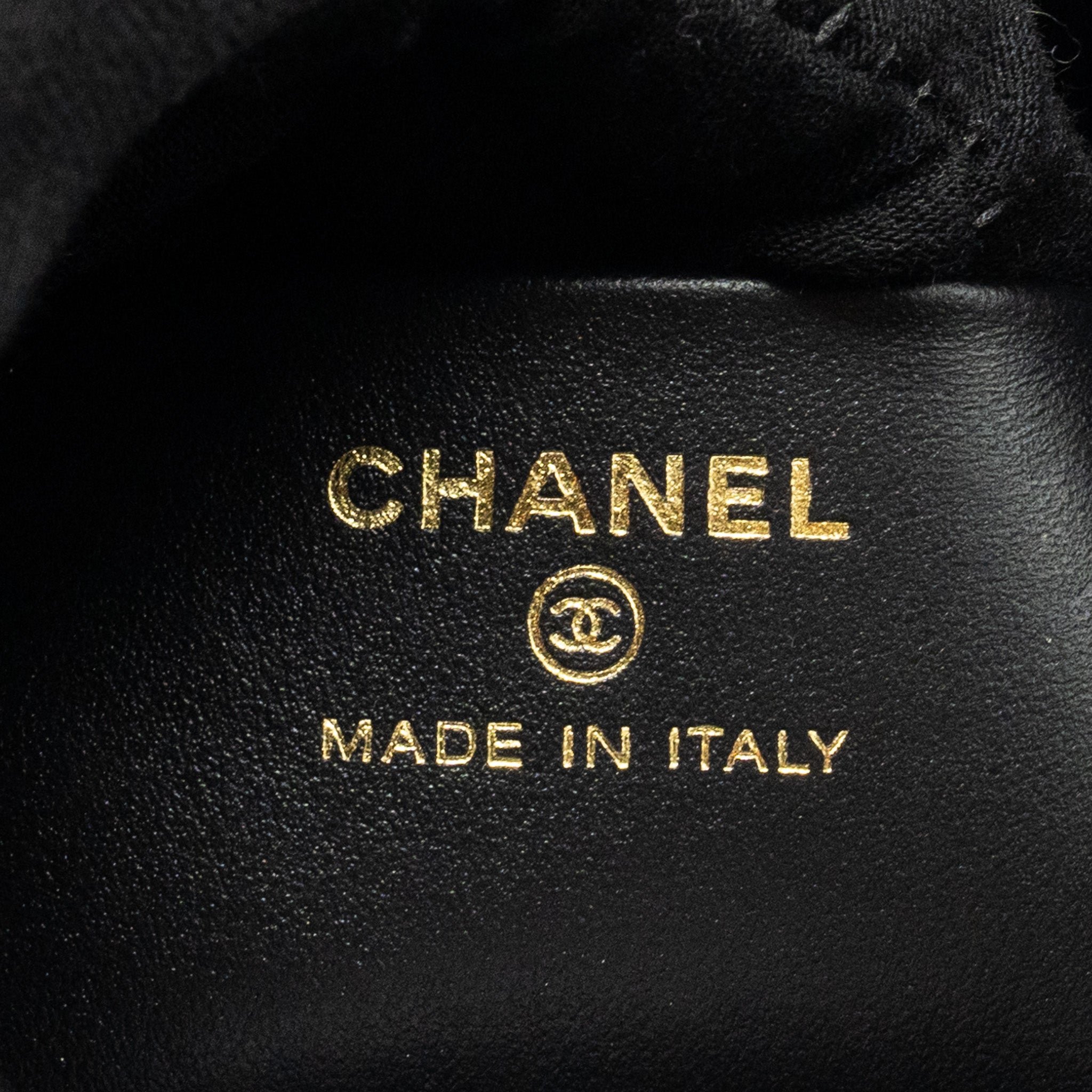 CHANEL MINI 31 CLUTCH WITH CHAIN SHINY LAMBSKIN BLACK LGHW (MICROCHIP)