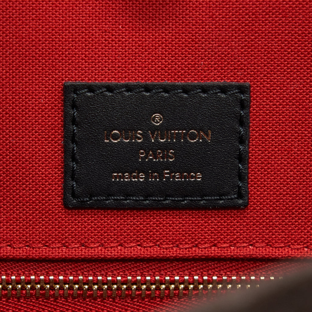 LOUIS VUITTON ON THE GO GM MONOGRAM REVERSE CANVAS GHW