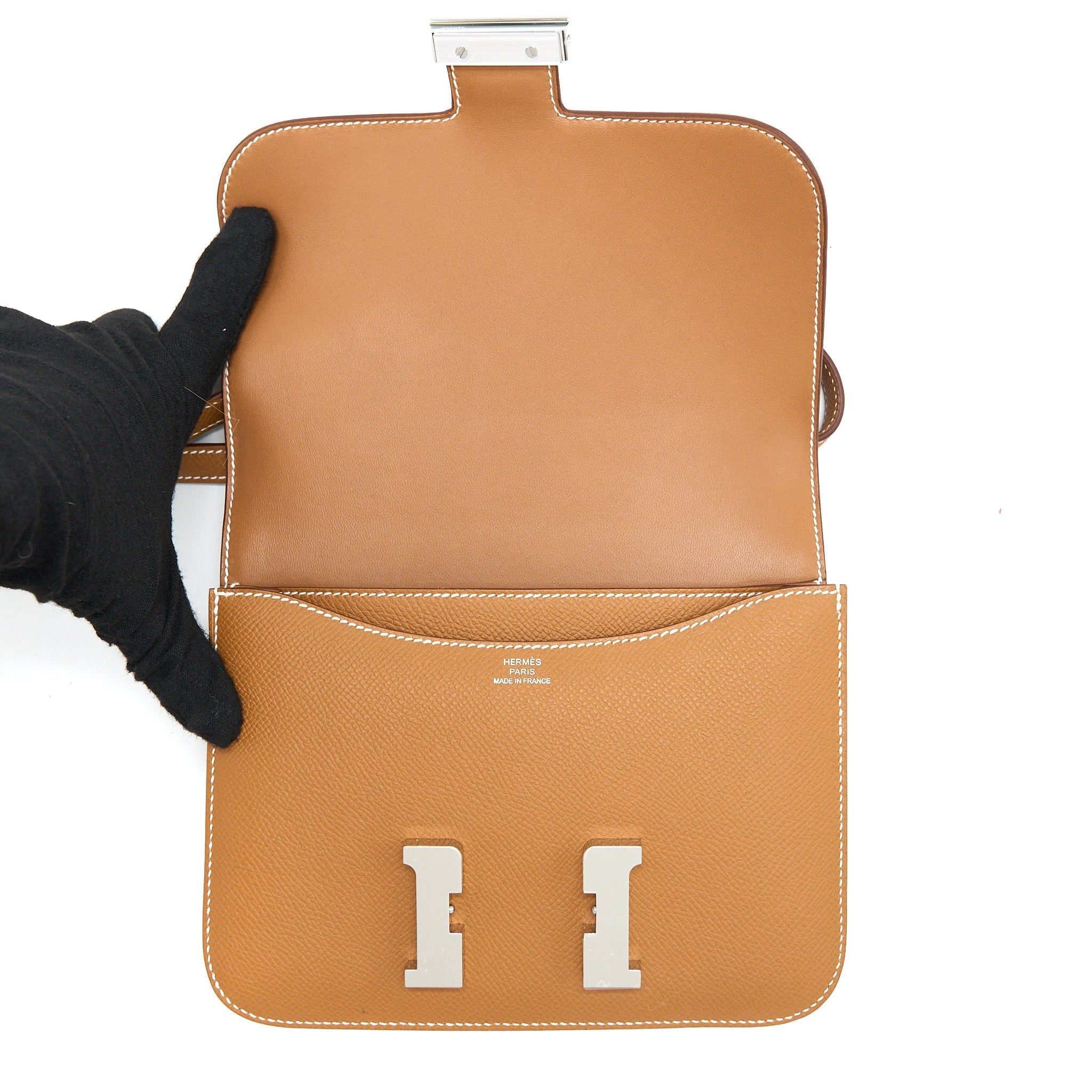HERMES CONSTANCE MINI EPSOM GOLD SHW