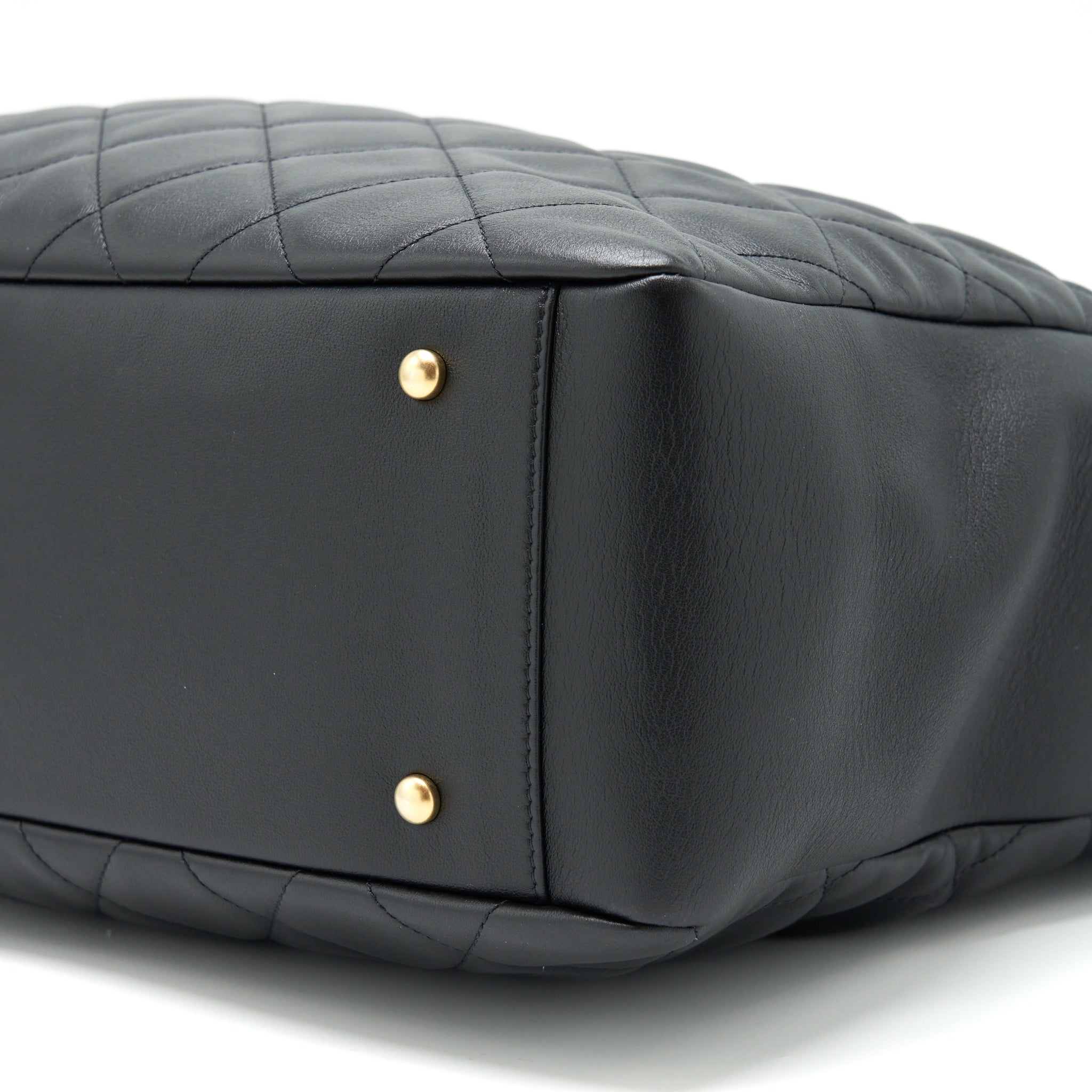 CHANEL SUPPLE TOTE BLACK GHW (MICROCHIP)