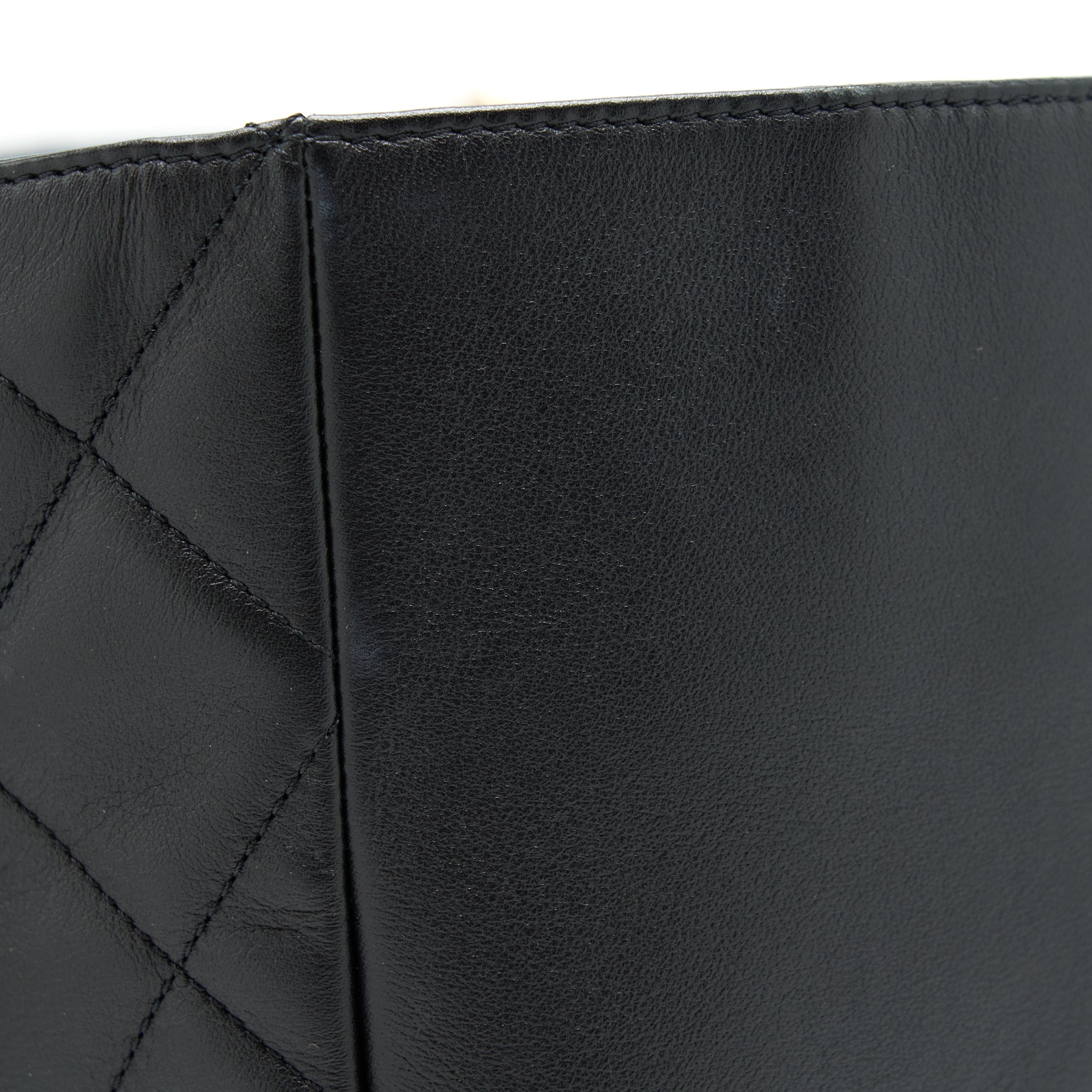 CHANEL SUPPLE TOTE BLACK GHW (MICROCHIP)