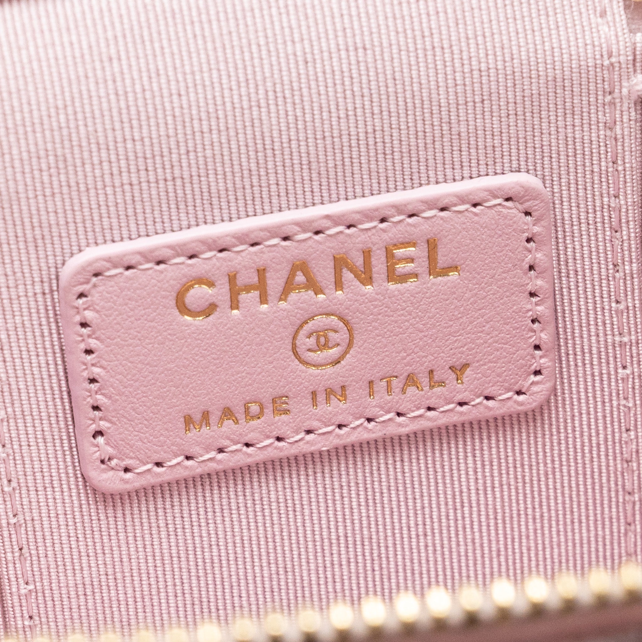 CHANEL MINI VANITY WITH CHAIN CAVIAR PINK LGHW