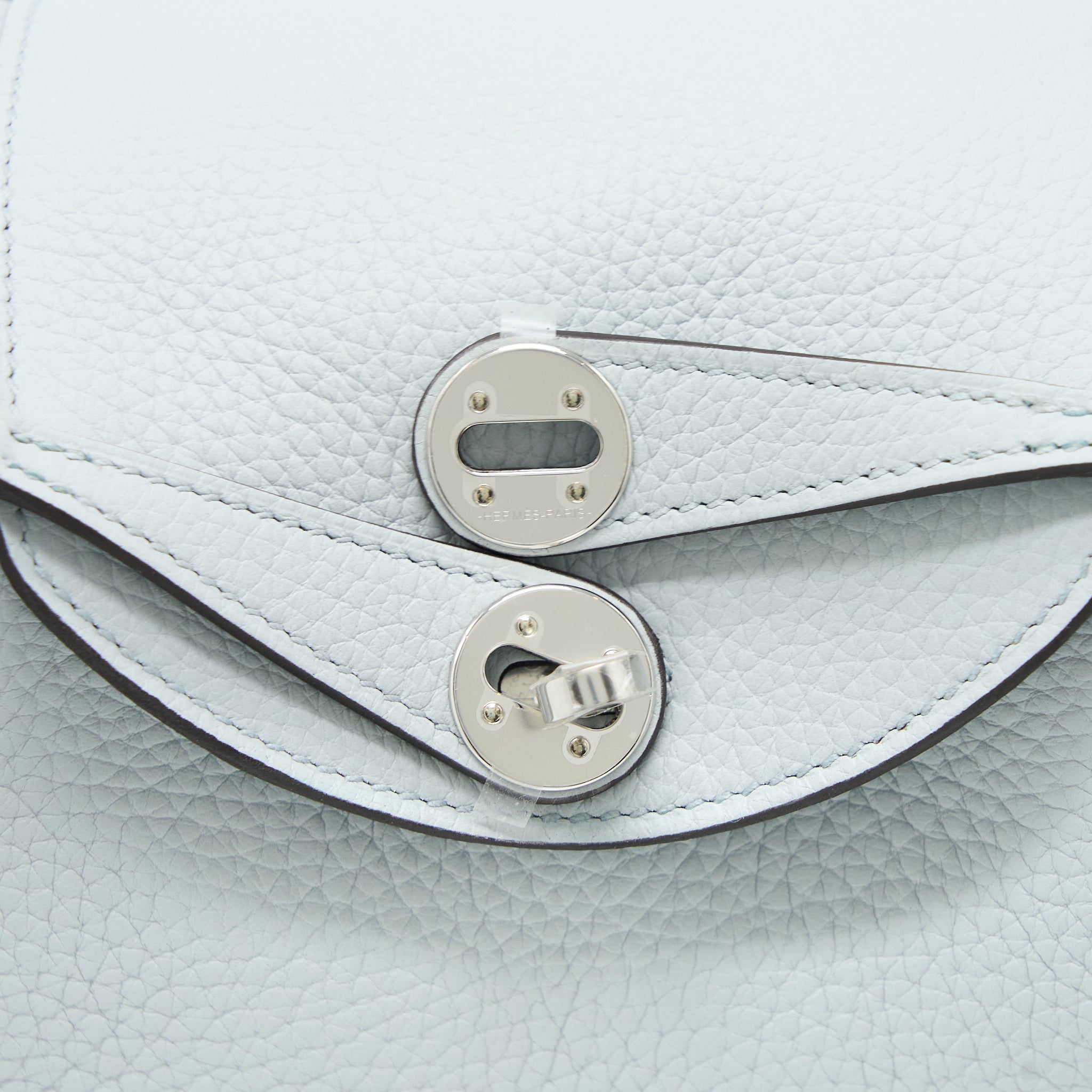 HERMES MINI LINDY CLEMENCE BLUE PALE SHW