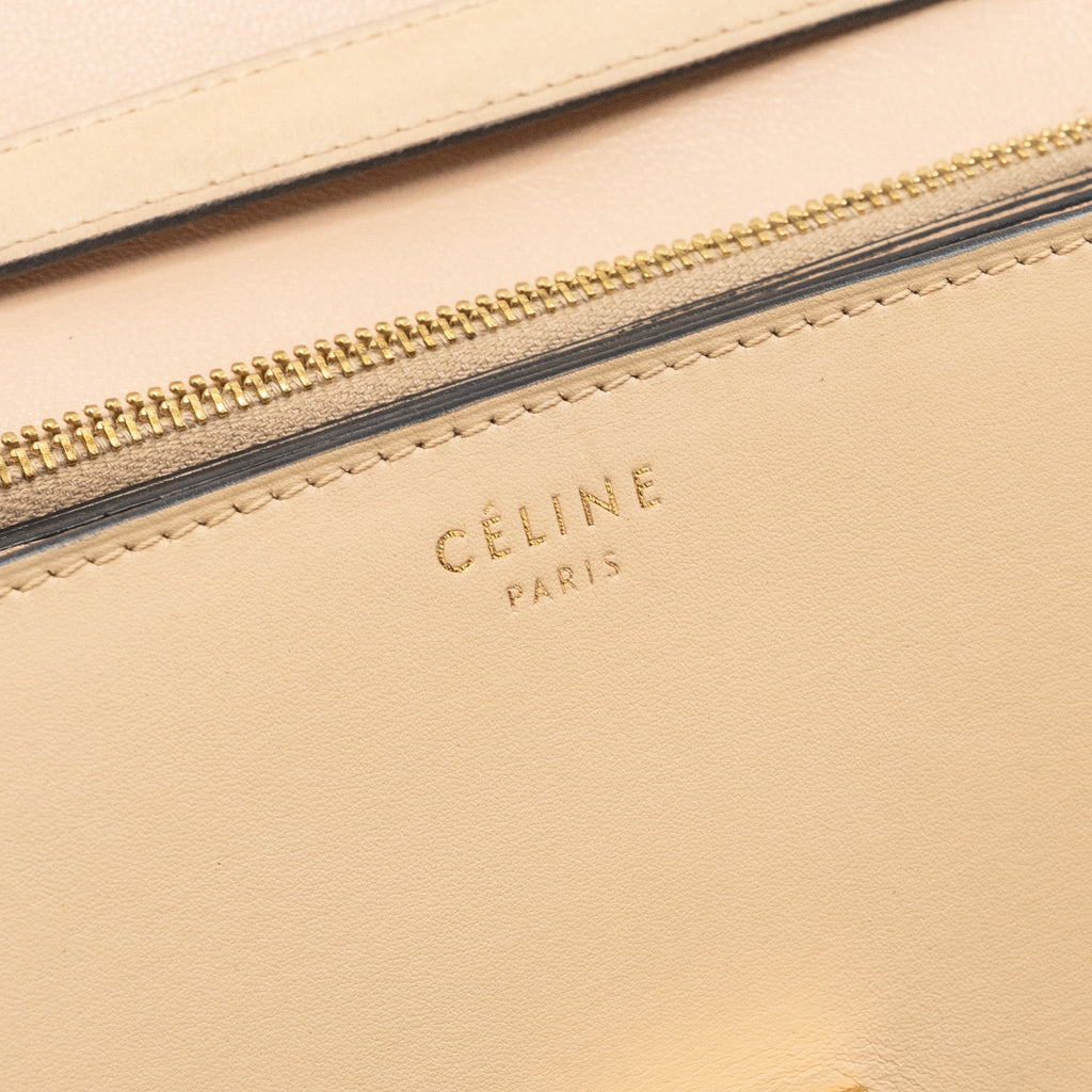 CELINE MEDIUM CLASSIC BOX BAG CALFSKIN LIGHT PINK GHW