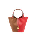HERMES PICOTIN 22 LOCK BAG CLEMENCE ROUGE DE COEUR/GOLD GHW