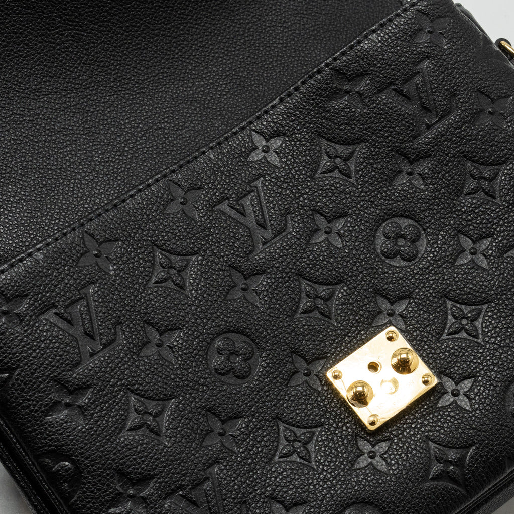 LOUIS VUITTON POCHETTE METIS MONOGRAM EMPREINTE BLACK GHW
