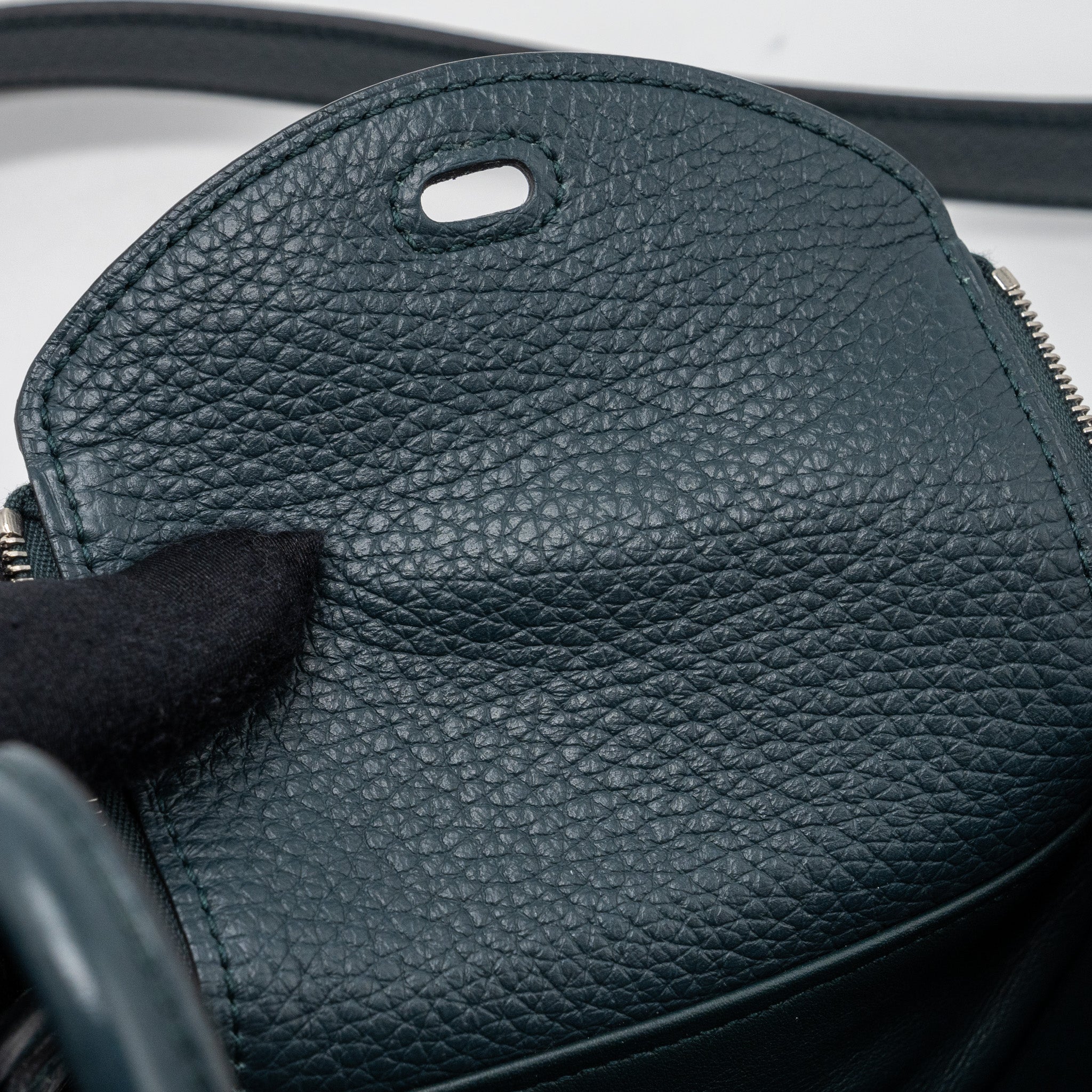 HERMES MINI LINDY CLEMENCE VERT CYPRES SHW
