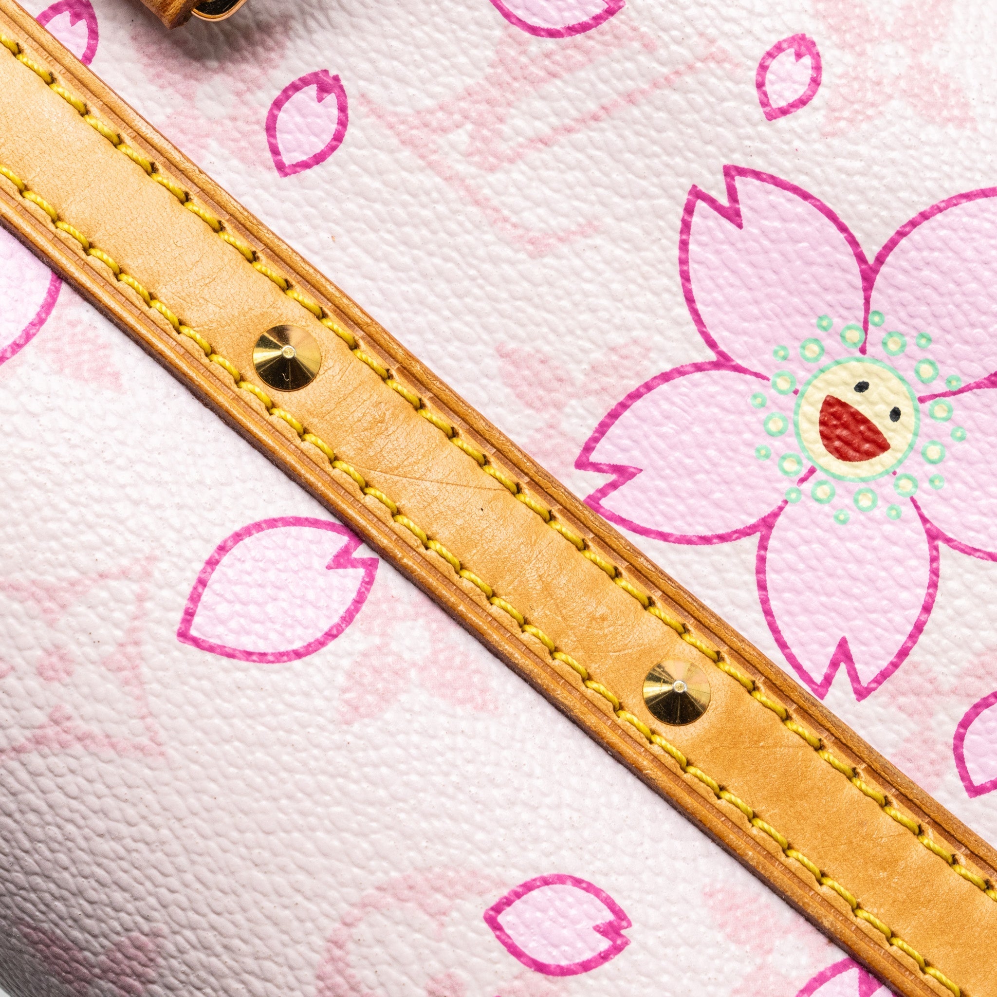 LOUIS VUITTON LIMITED EDITION CHERRY BLOSSOM PAPILLON BAG MONOGRAM CANVAS PINK GHW