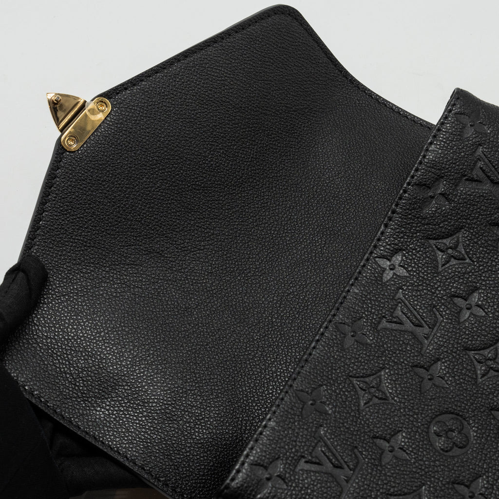 LOUIS VUITTON POCHETTE METIS MONOGRAM EMPREINTE BLACK GHW