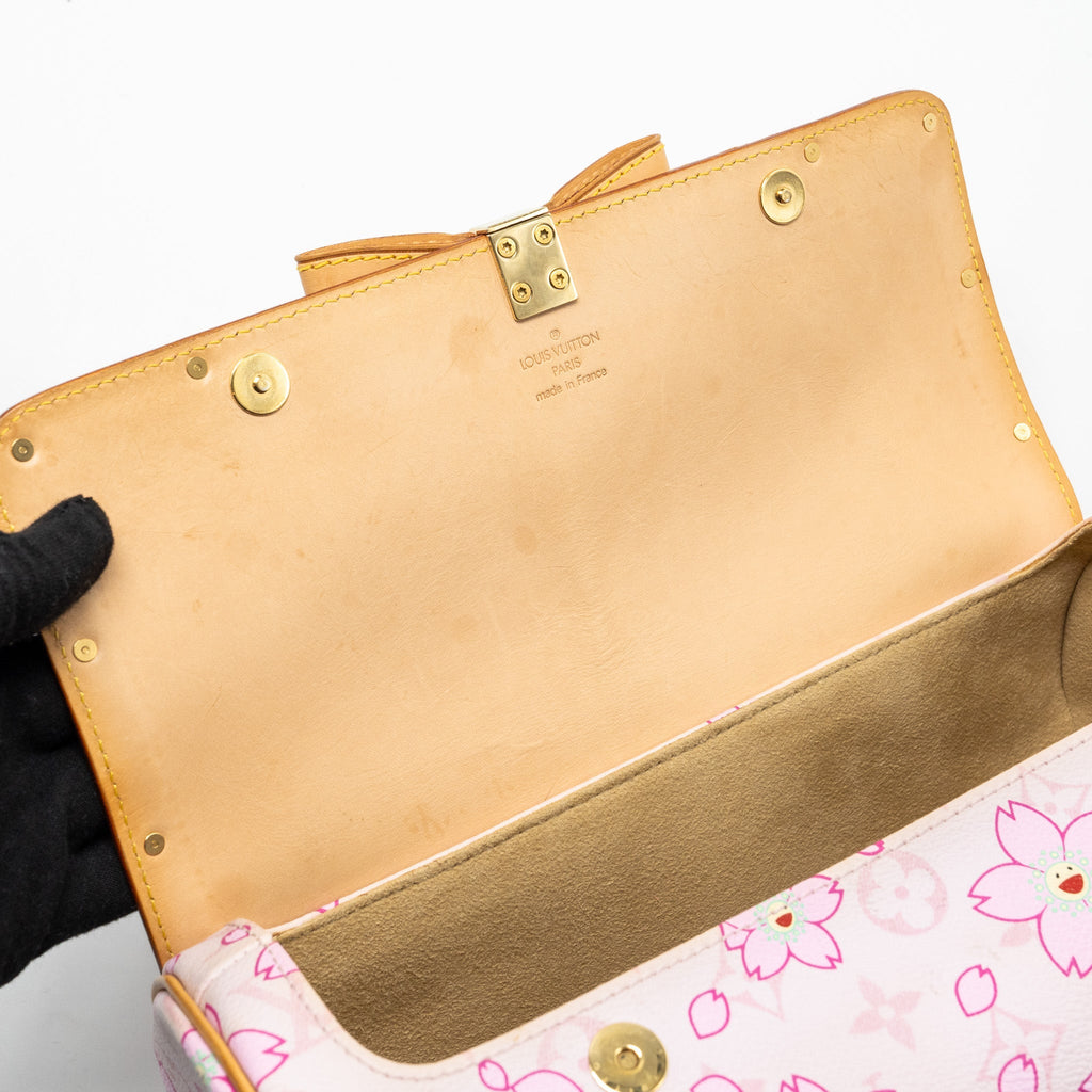 LOUIS VUITTON LIMITED EDITION CHERRY BLOSSOM PAPILLON BAG MONOGRAM CANVAS PINK GHW