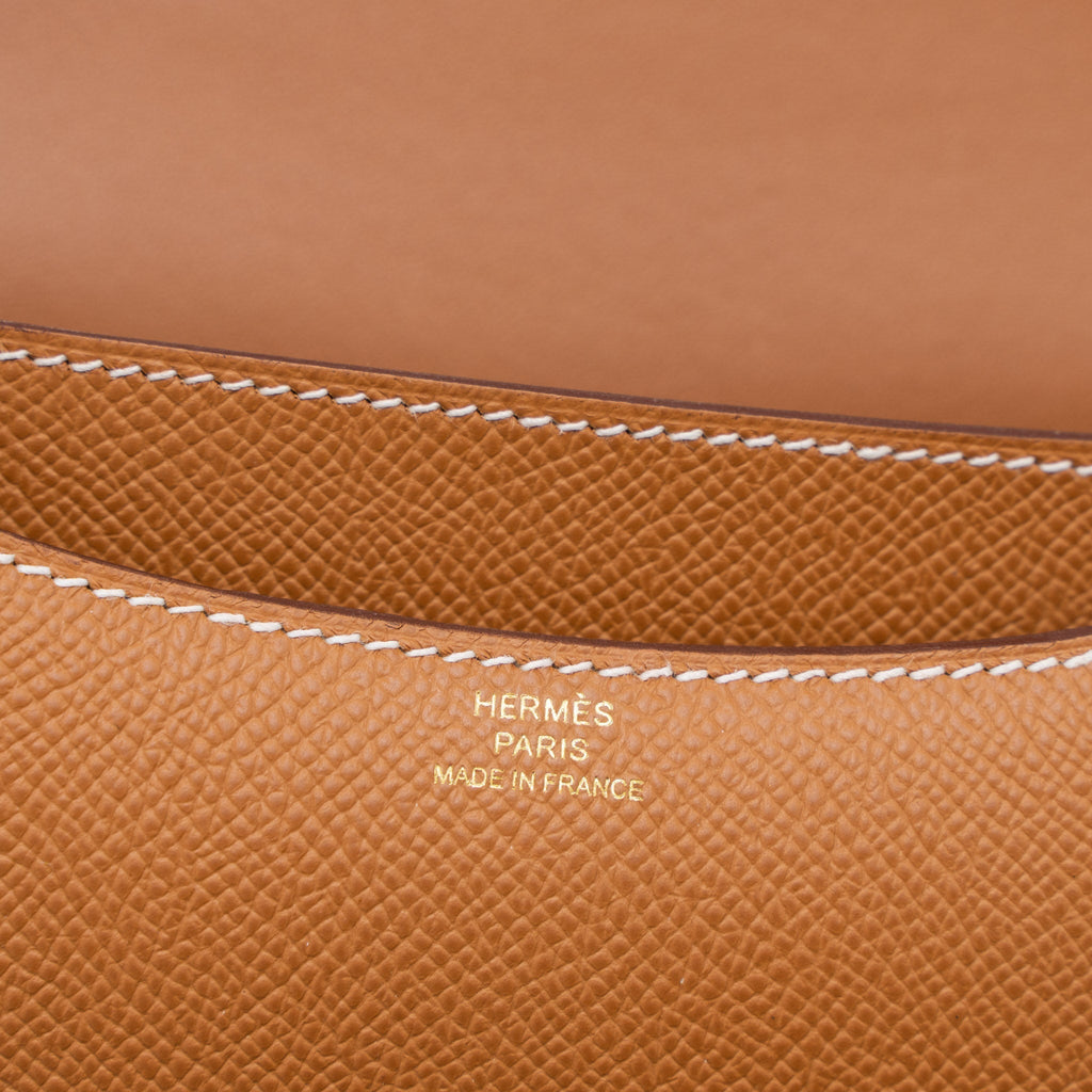 HERMES CONSTANCE MINI EPSOM GOLD RGHW